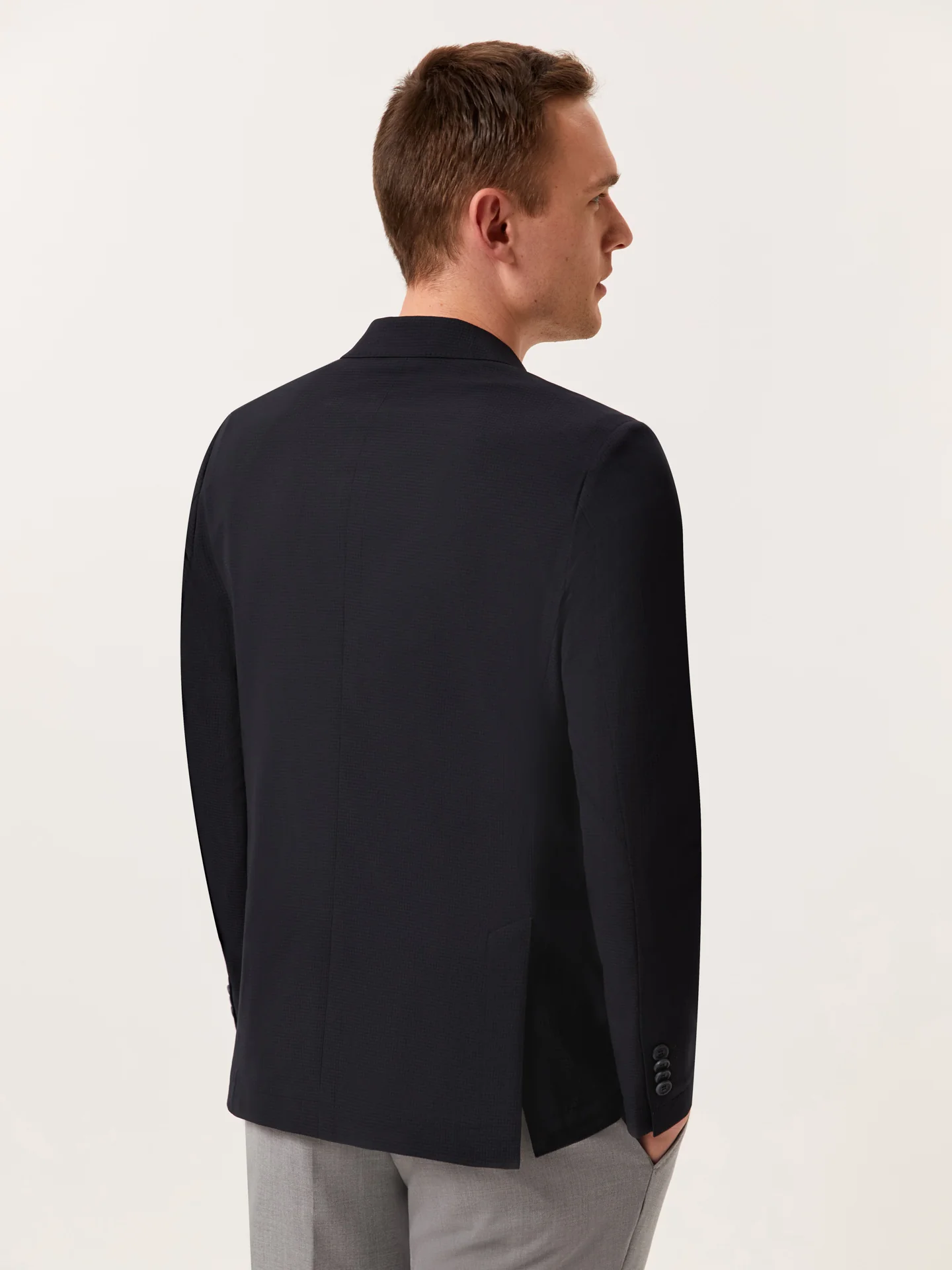 Blazer desestruturado azul escuro K.Airmesh - Image 3