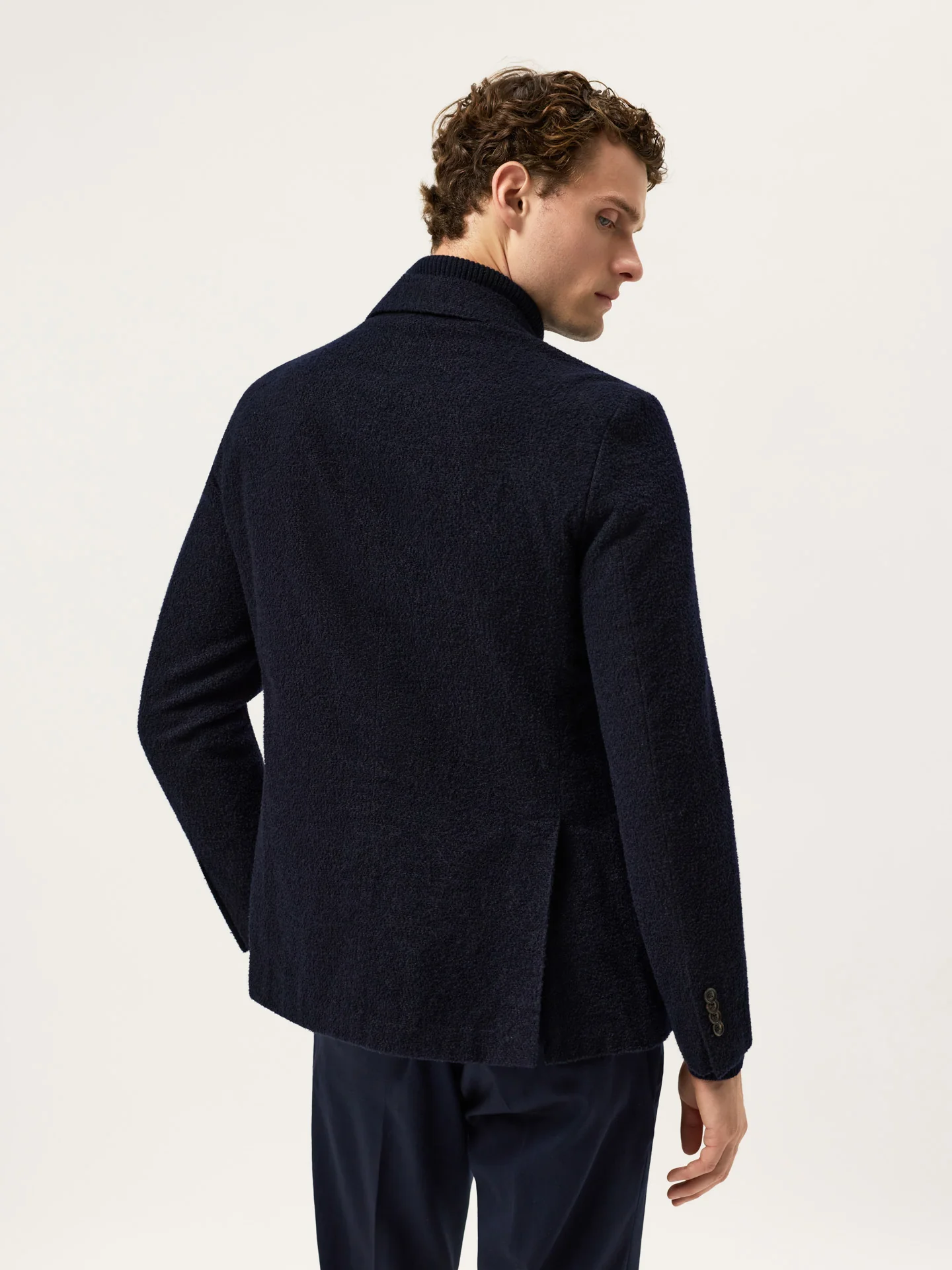 Blazer em Malha Bouclé Italiana com Mistura de Lã - Image 5