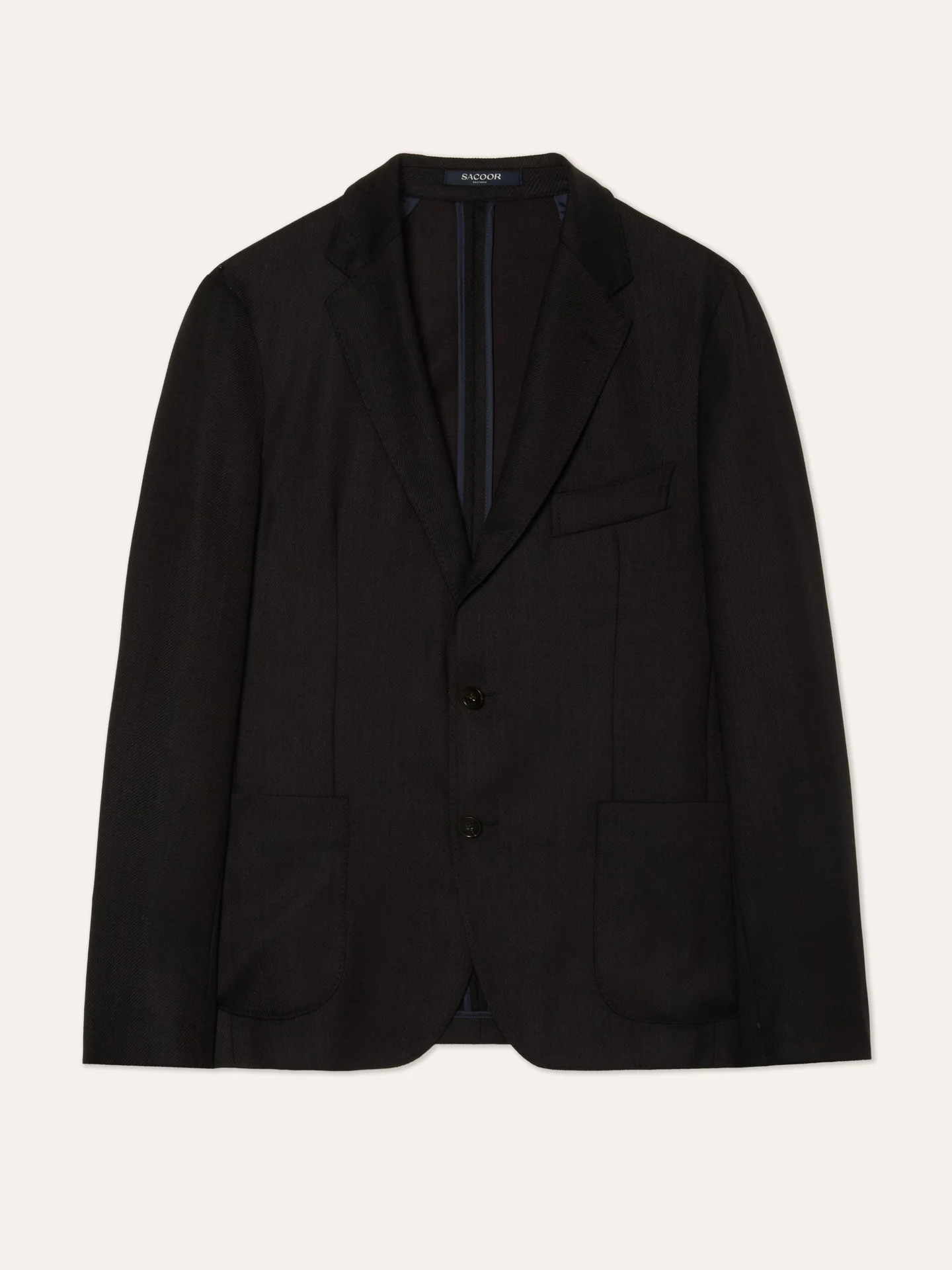 Blazer em Malha Sarjada Italiana de Lã com Elasticidade - Image 3