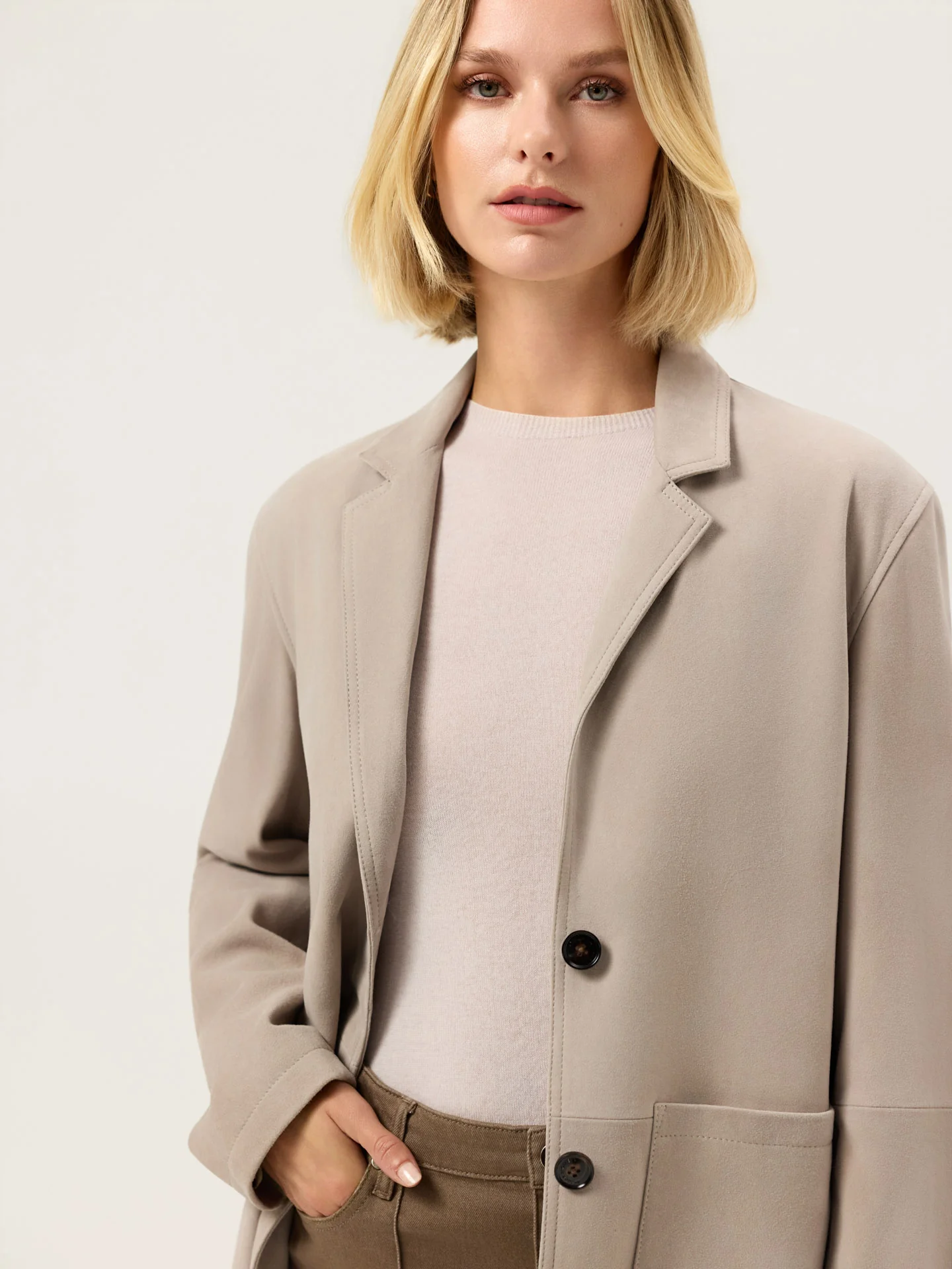 Blazer Oversized em Camurça - Image 7