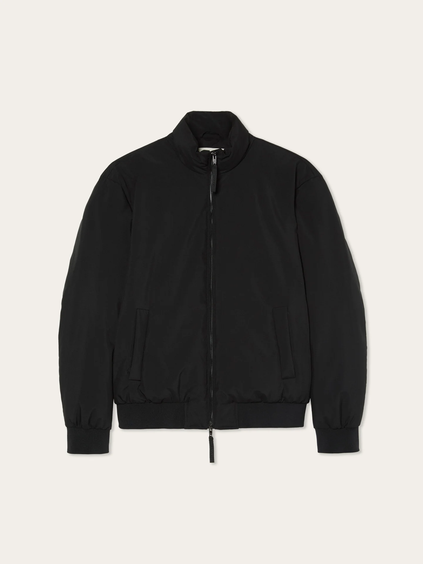 Bomber de Penas Verdadeiras com Acabamentos em Malha Canelada - Image 4