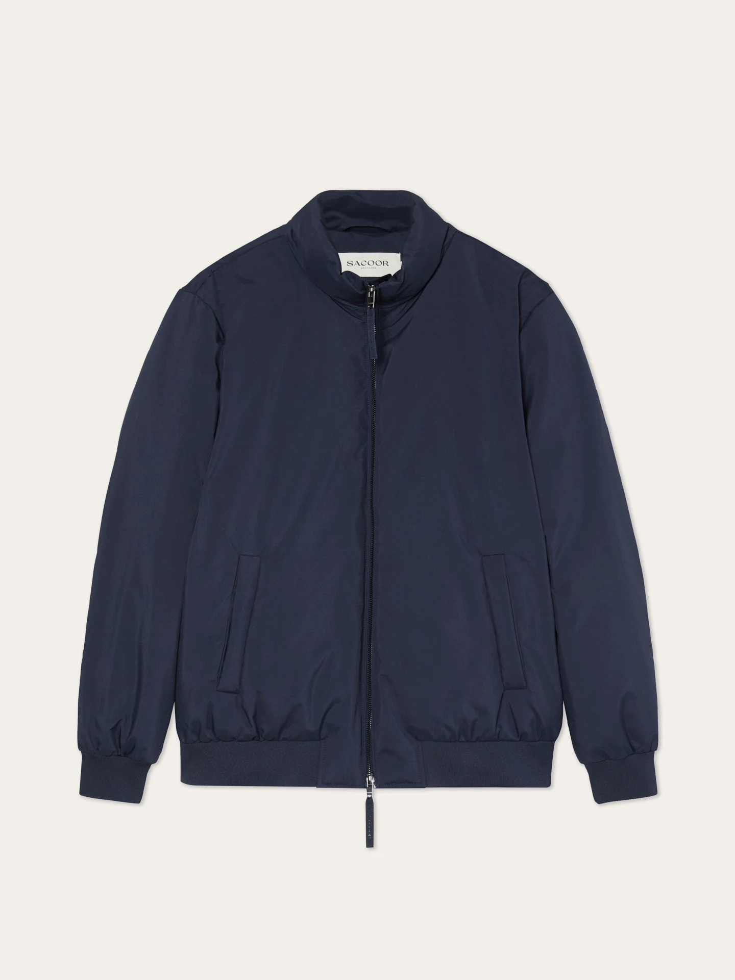 Bomber de Penas Verdadeiras com Acabamentos em Malha Canelada - Image 8