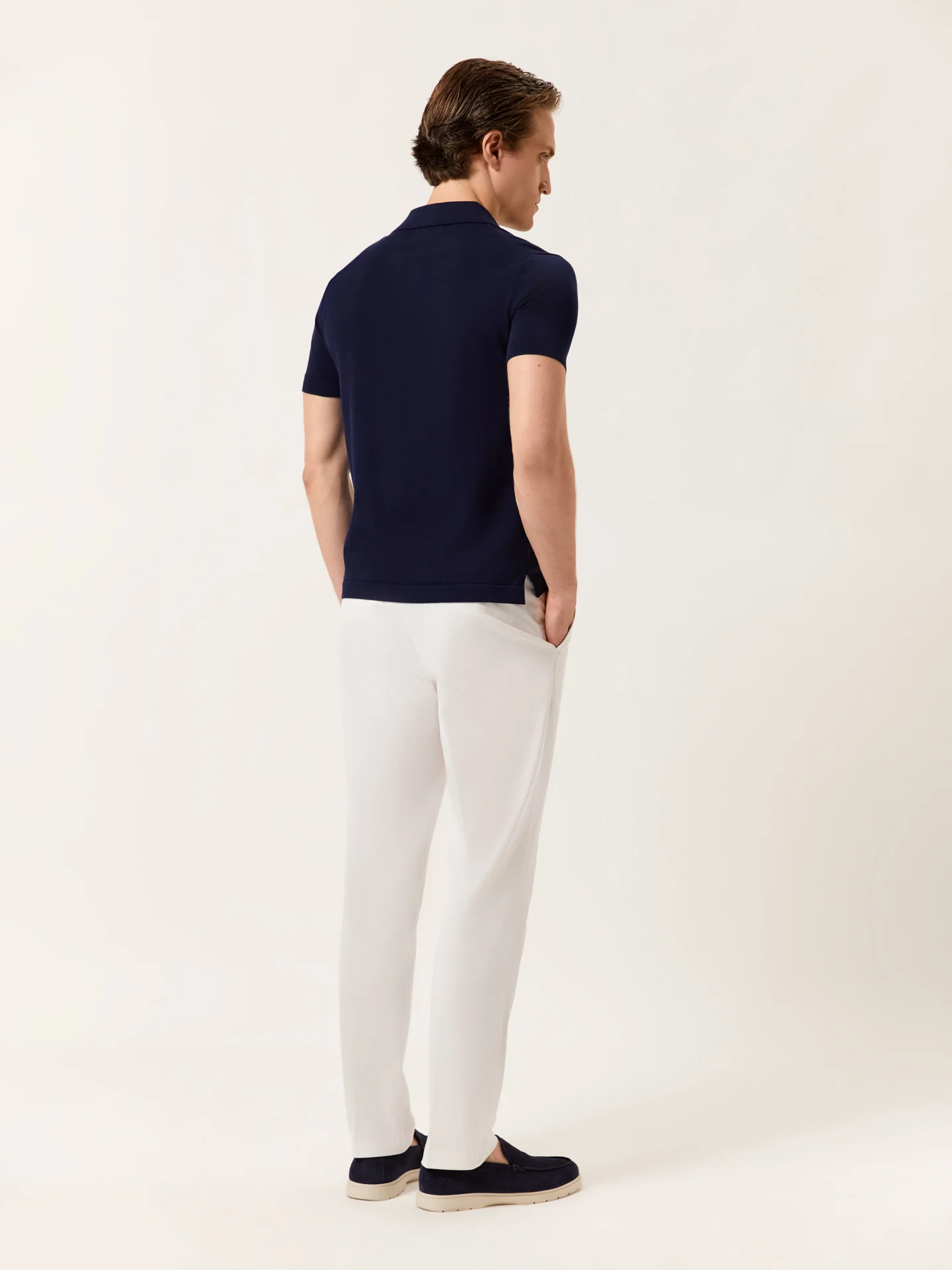 Calças casuais de sarja slim fit garment dye - Image 7