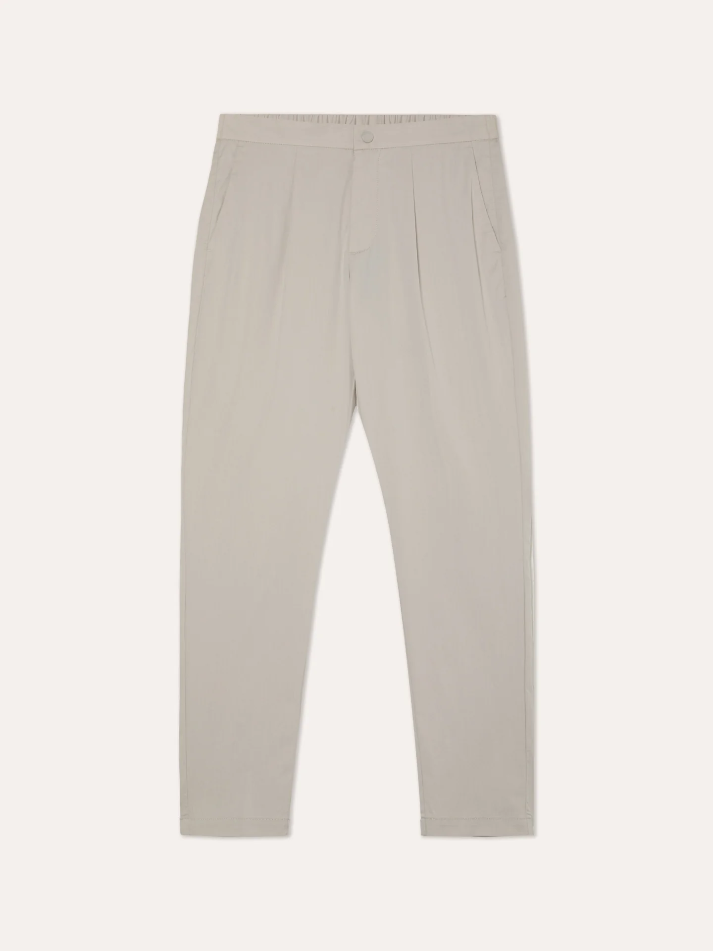 Calças Chino com Cinta Elástica Travel Techno Slim Fit em Mistura de Algodão e Nylon - Image 8