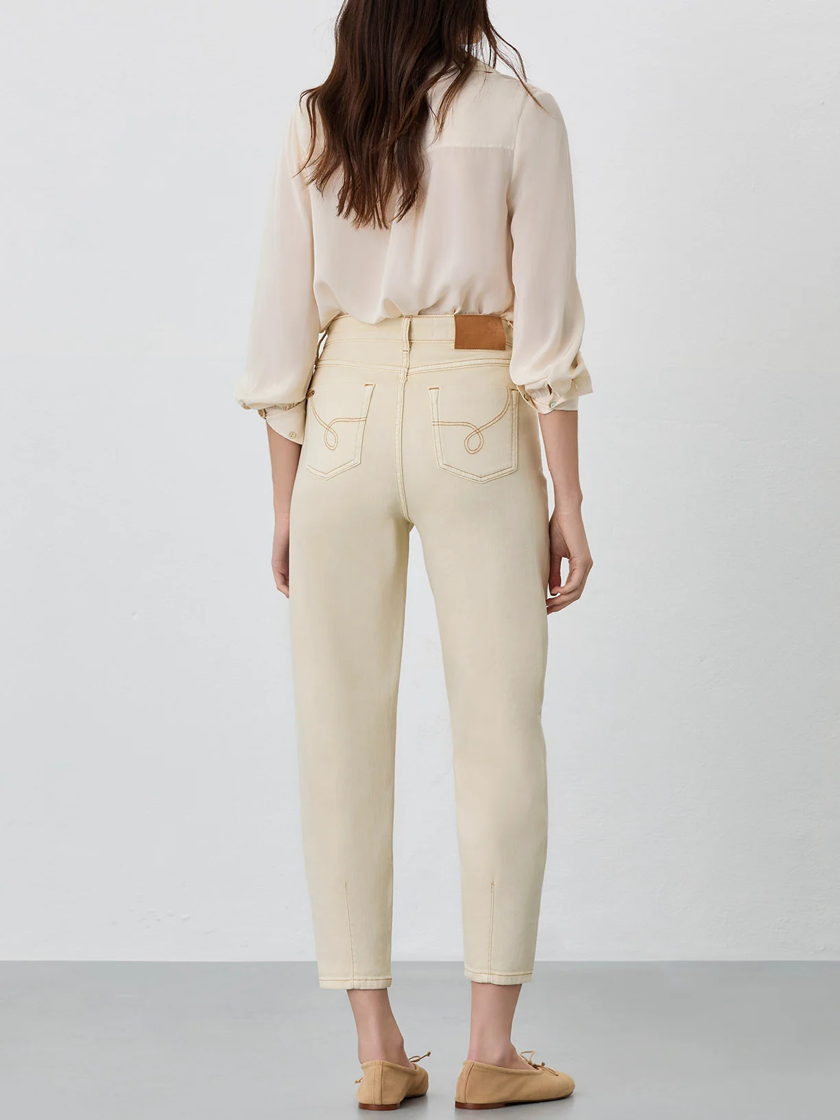 Calças de ganga com efeito ballon - Image 8