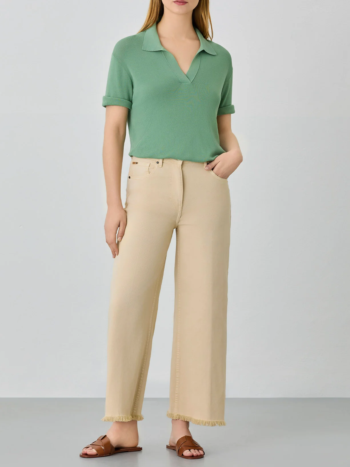 Calças de ganga wide leg - Image 4