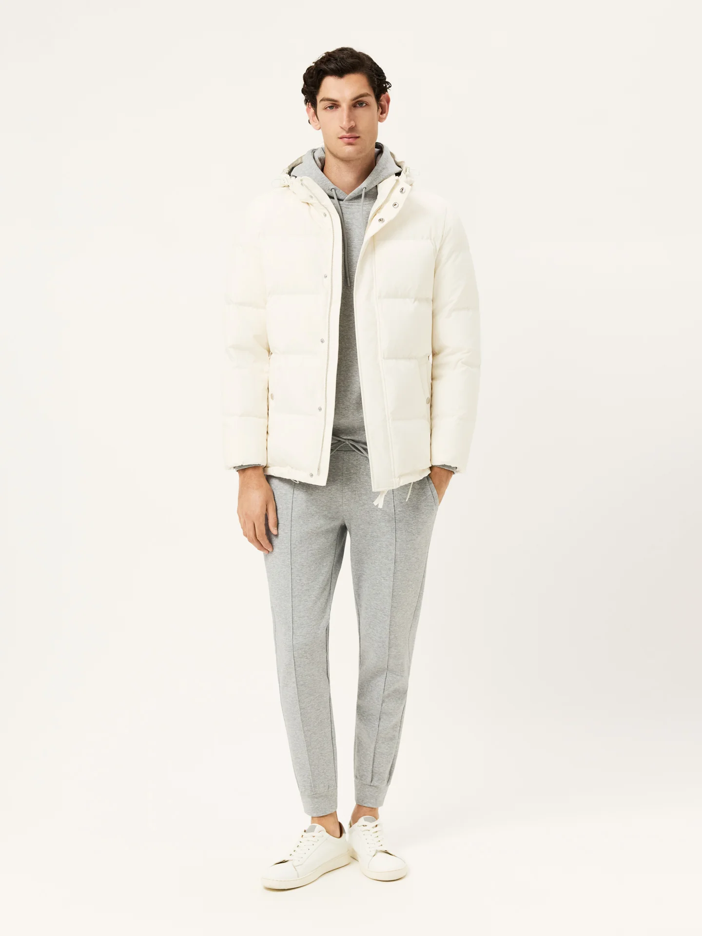 Calças em Felpa de Algodão com Rib na Cintura - Image 5