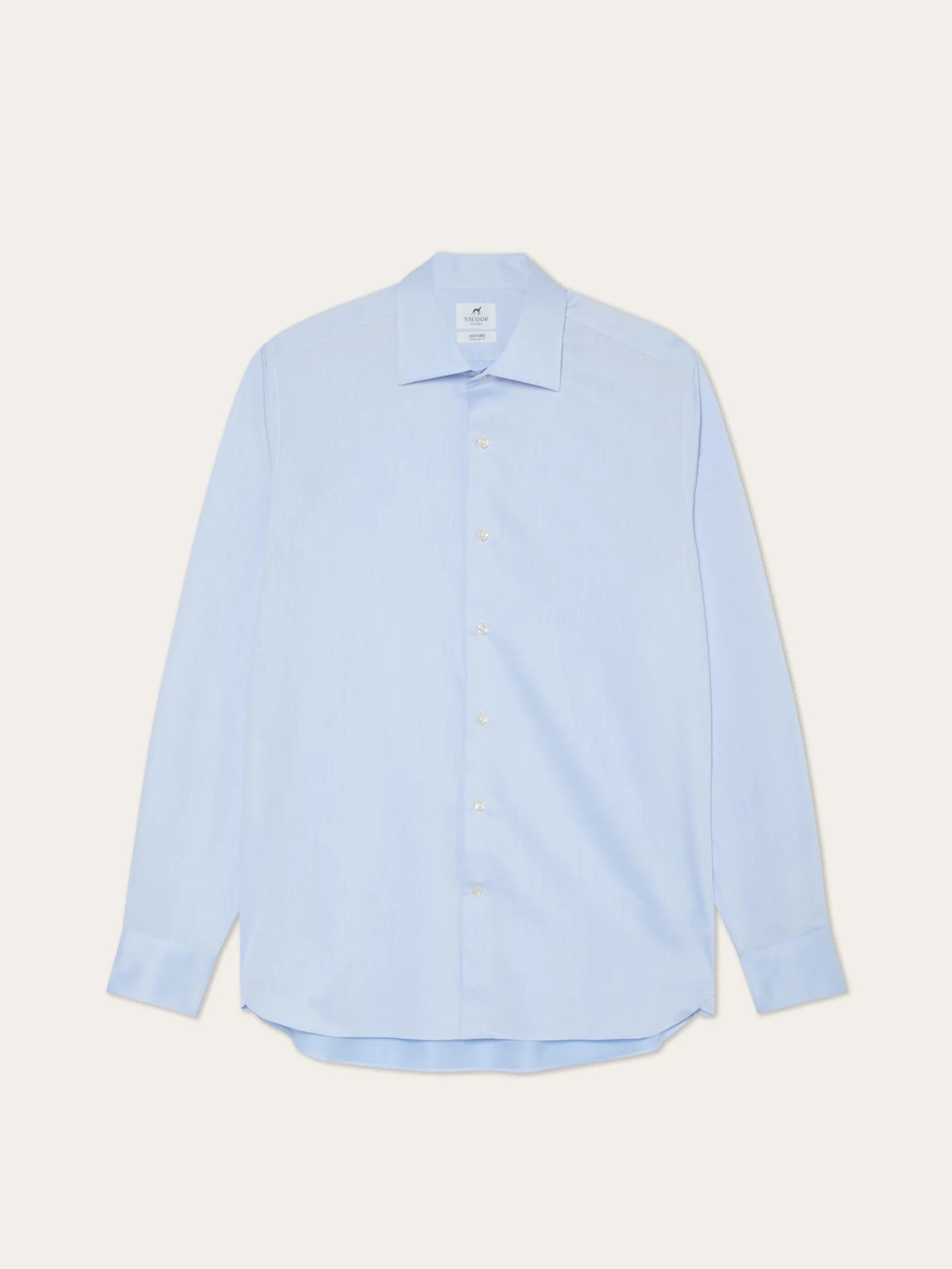 Camisa Formal Regular Fit em Tecido sarjado, com Colarinho Oxford e Punhos Duplos - Image 5