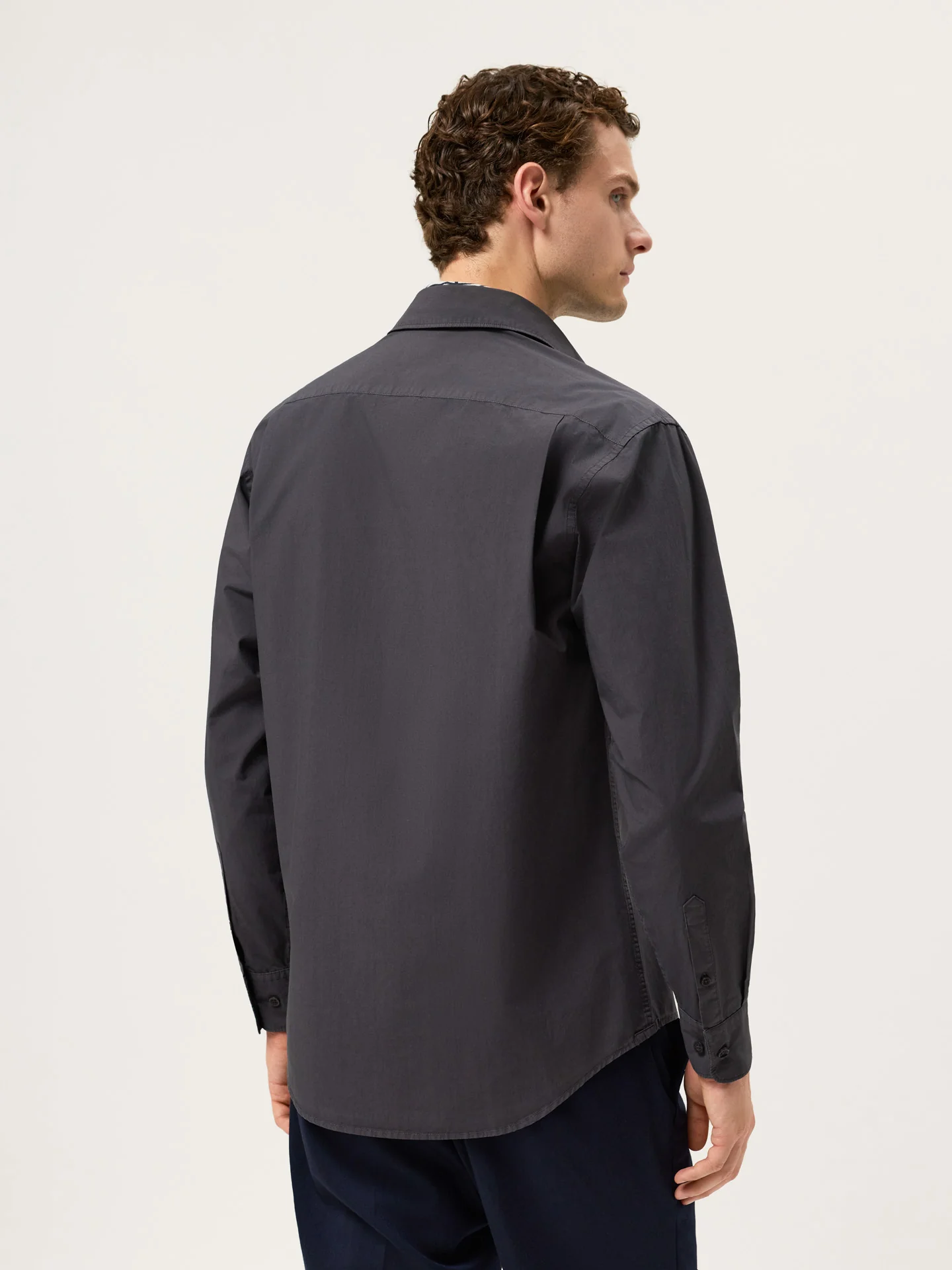 Camisa Regular Fit em Popeline Overdye com Colarinho Aberto - Image 15