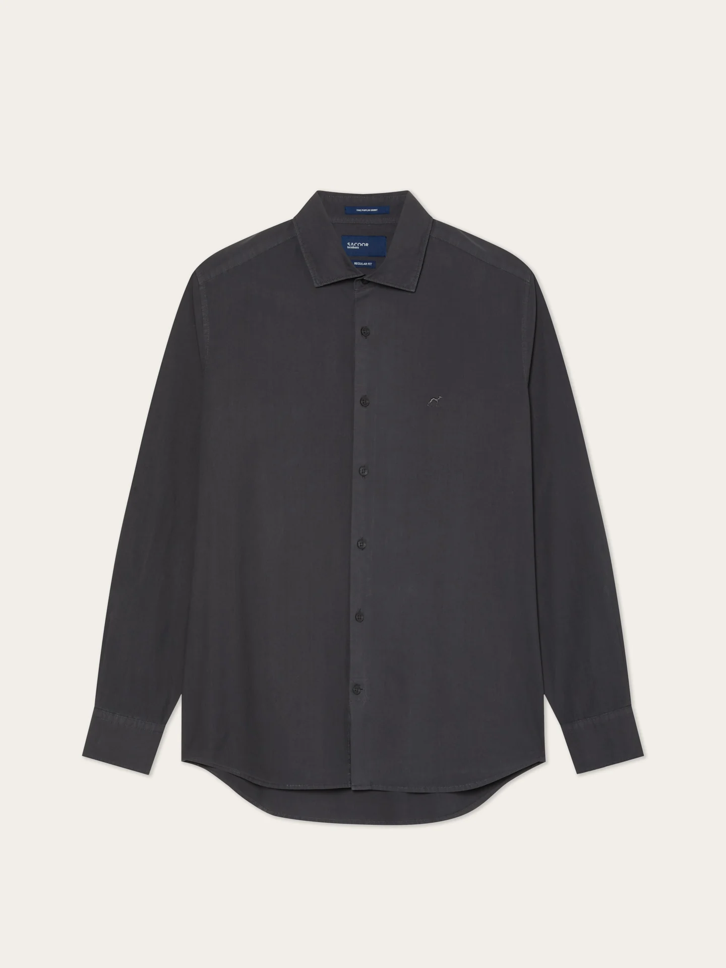 Camisa Regular Fit em Popeline Overdye com Colarinho Aberto - Image 16