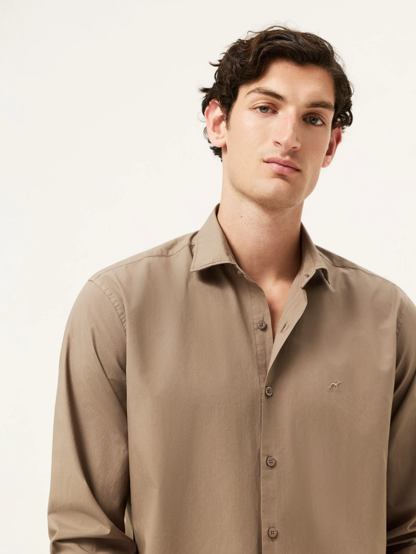 Camisa Regular Fit em Popeline Overdye com Colarinho Aberto - Image 21