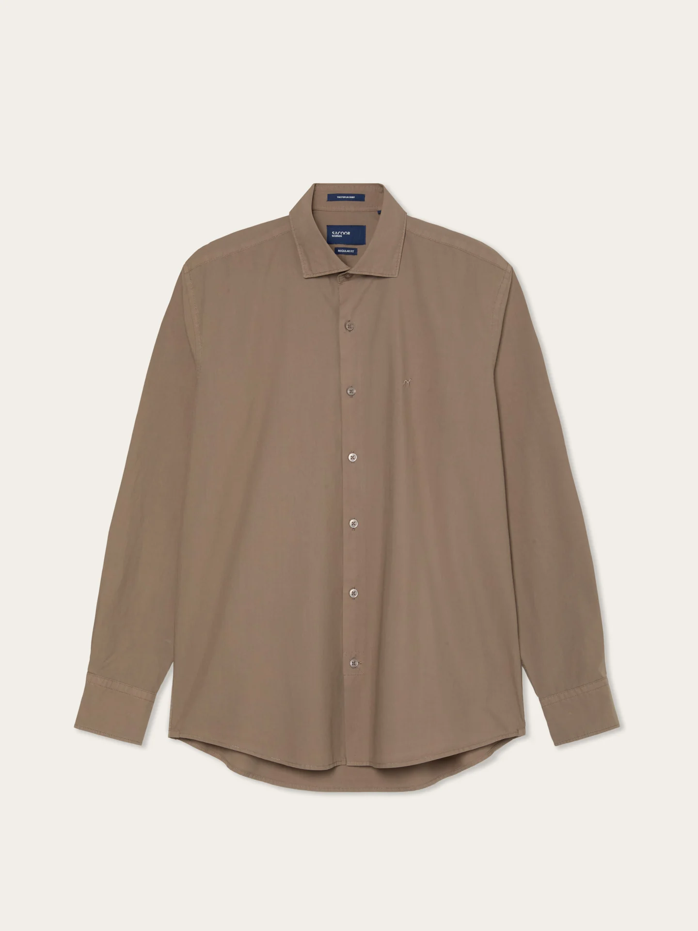 Camisa Regular Fit em Popeline Overdye com Colarinho Aberto - Image 24