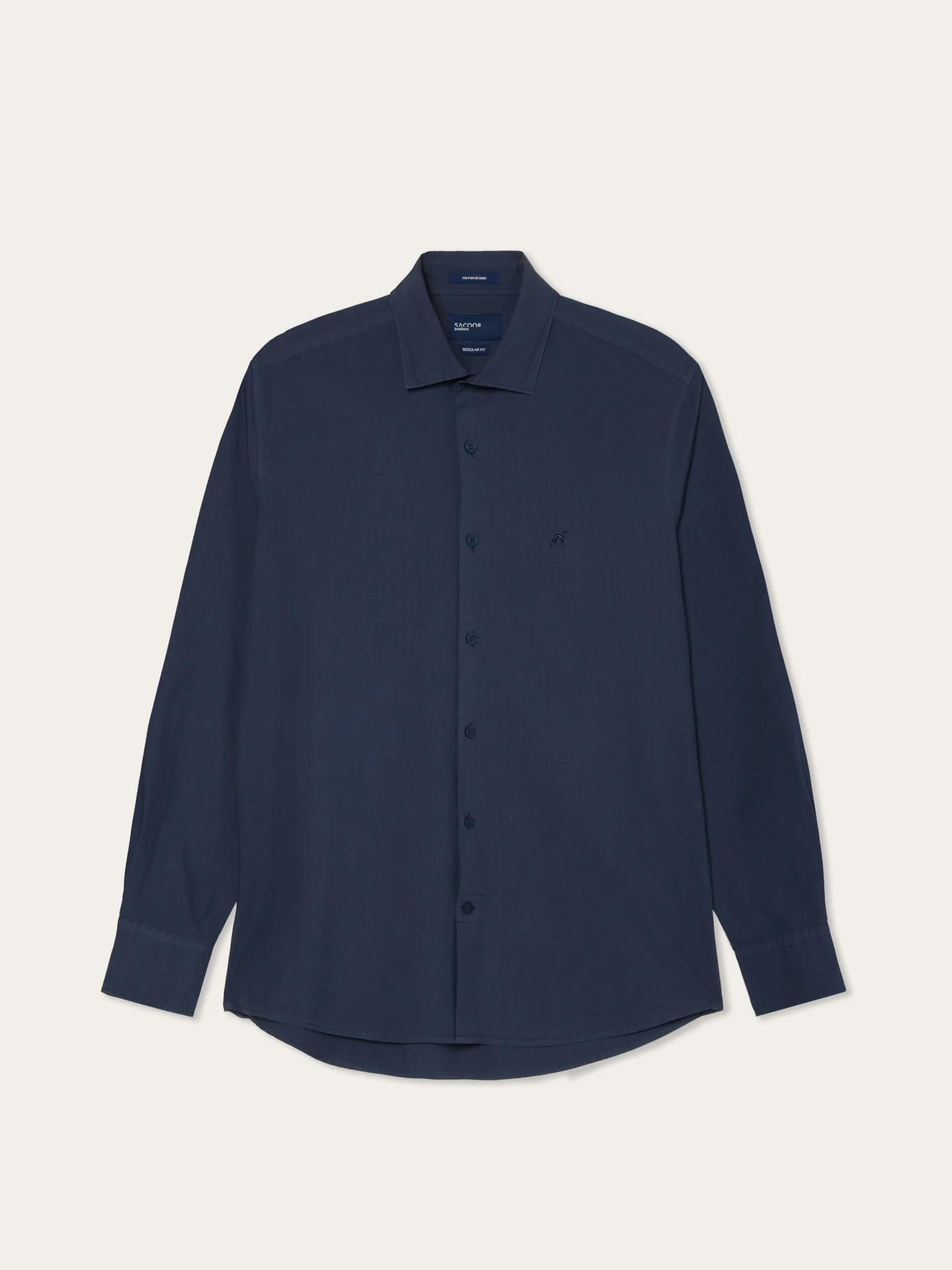 Camisa Regular Fit em Popeline Overdye com Colarinho Aberto - Image 28