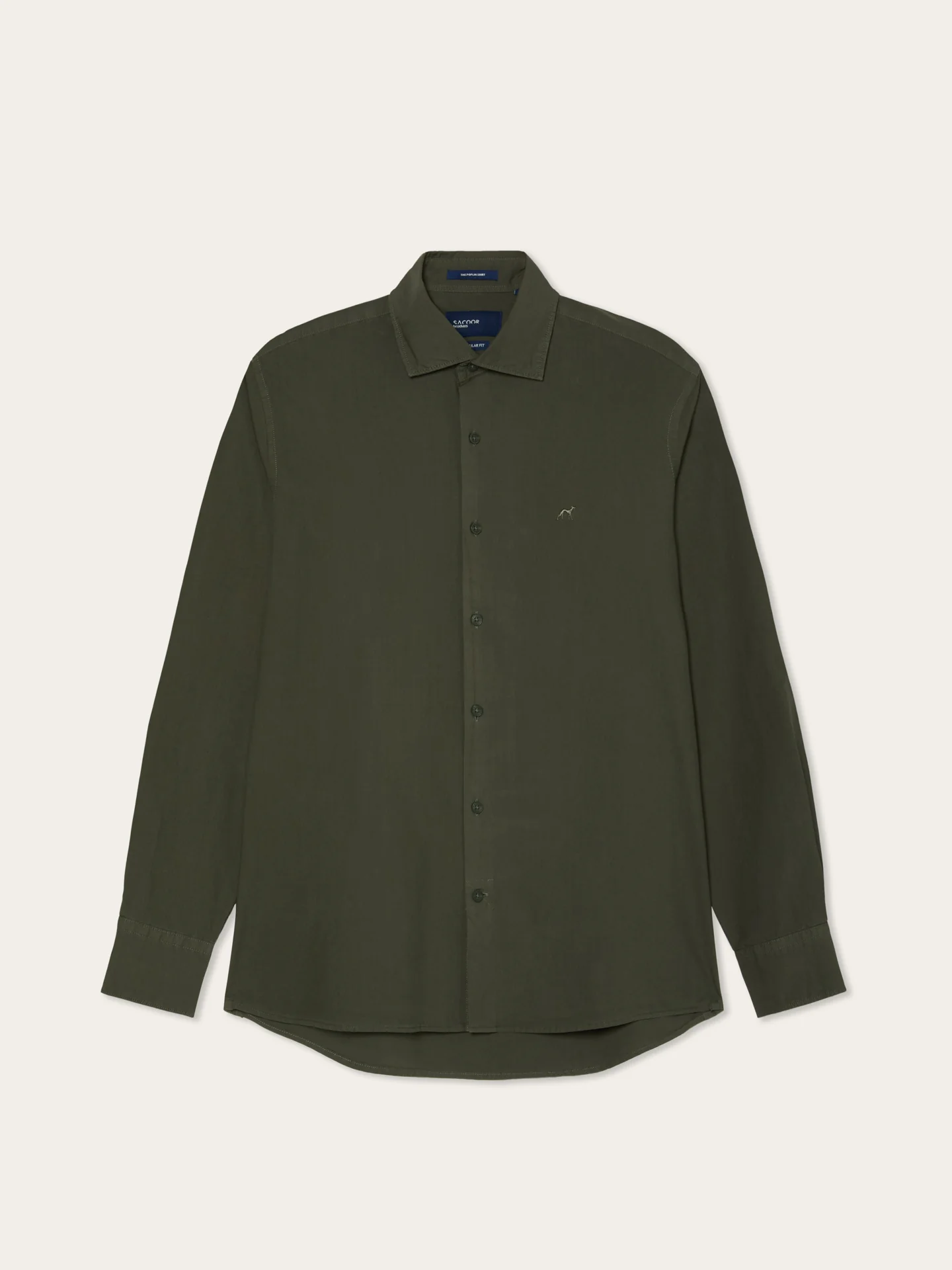 Camisa Regular Fit em Popeline Overdye com Colarinho Aberto - Image 8