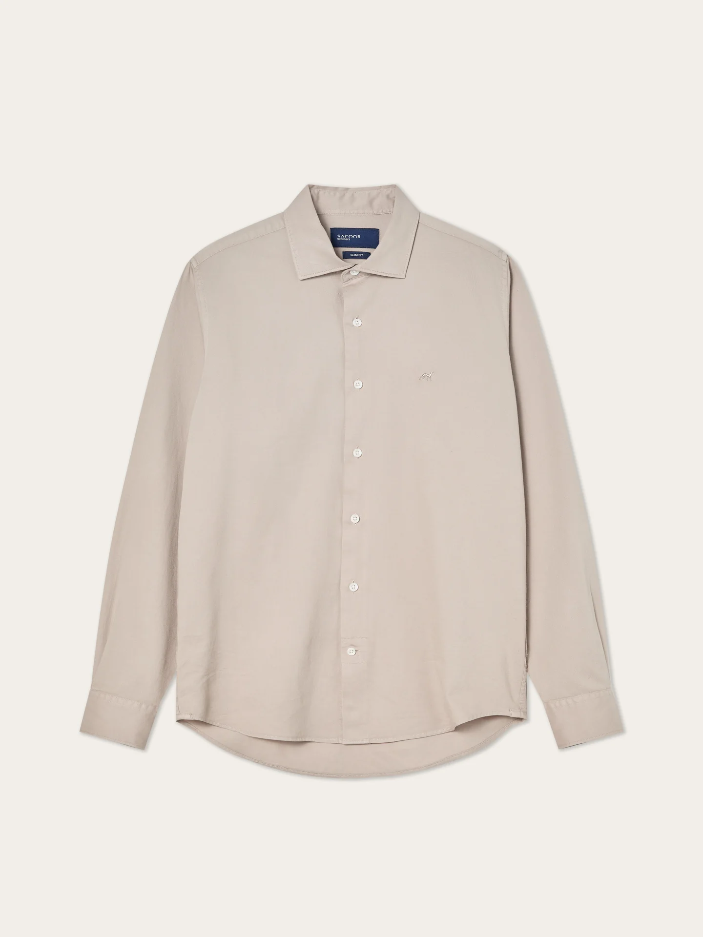 Camisa Slim Fit de Algodão Estruturado Garment Dye - Image 17