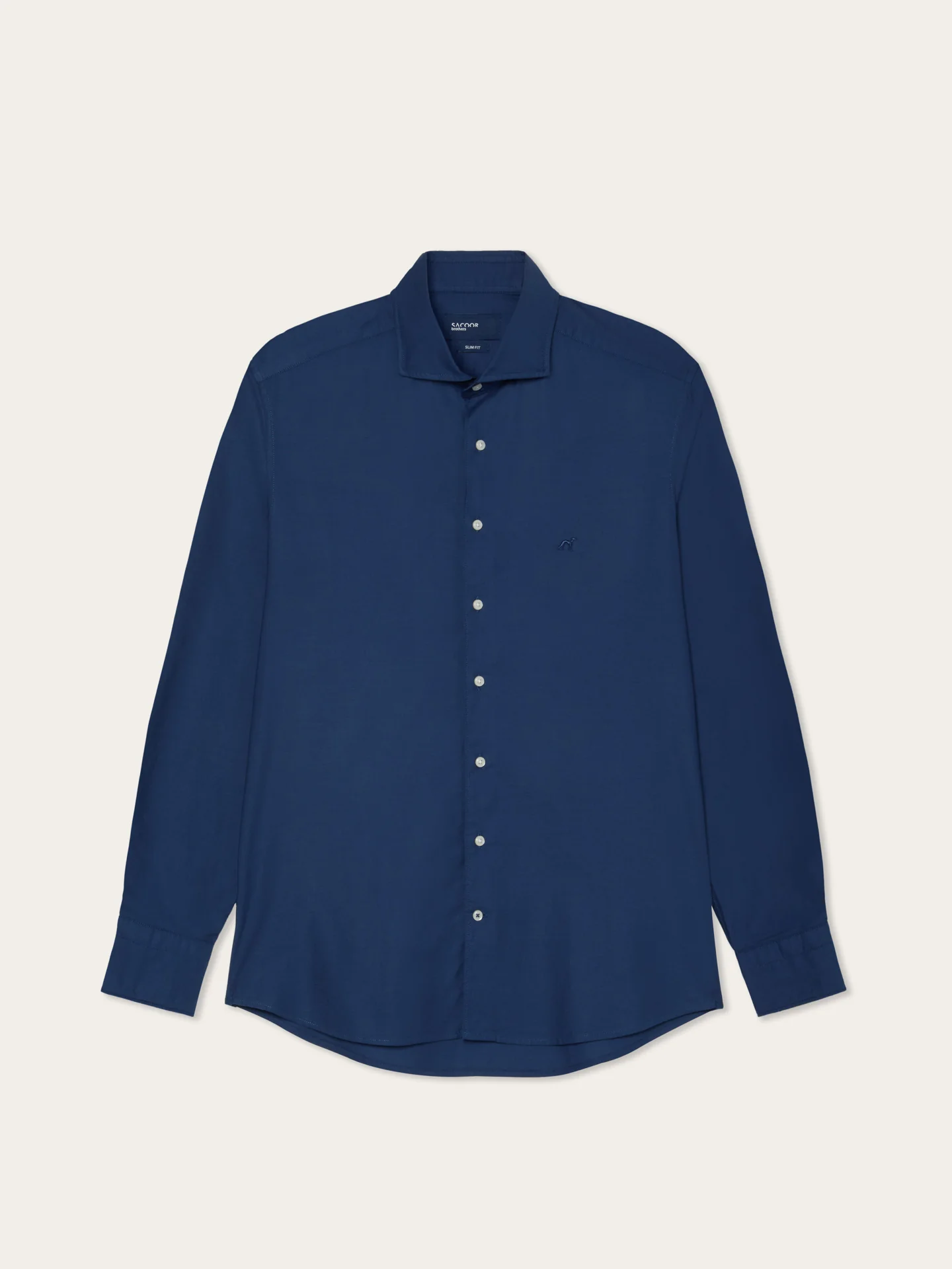 Camisa Slim fit em Denim Leve com Colarinho Newport - Image 4