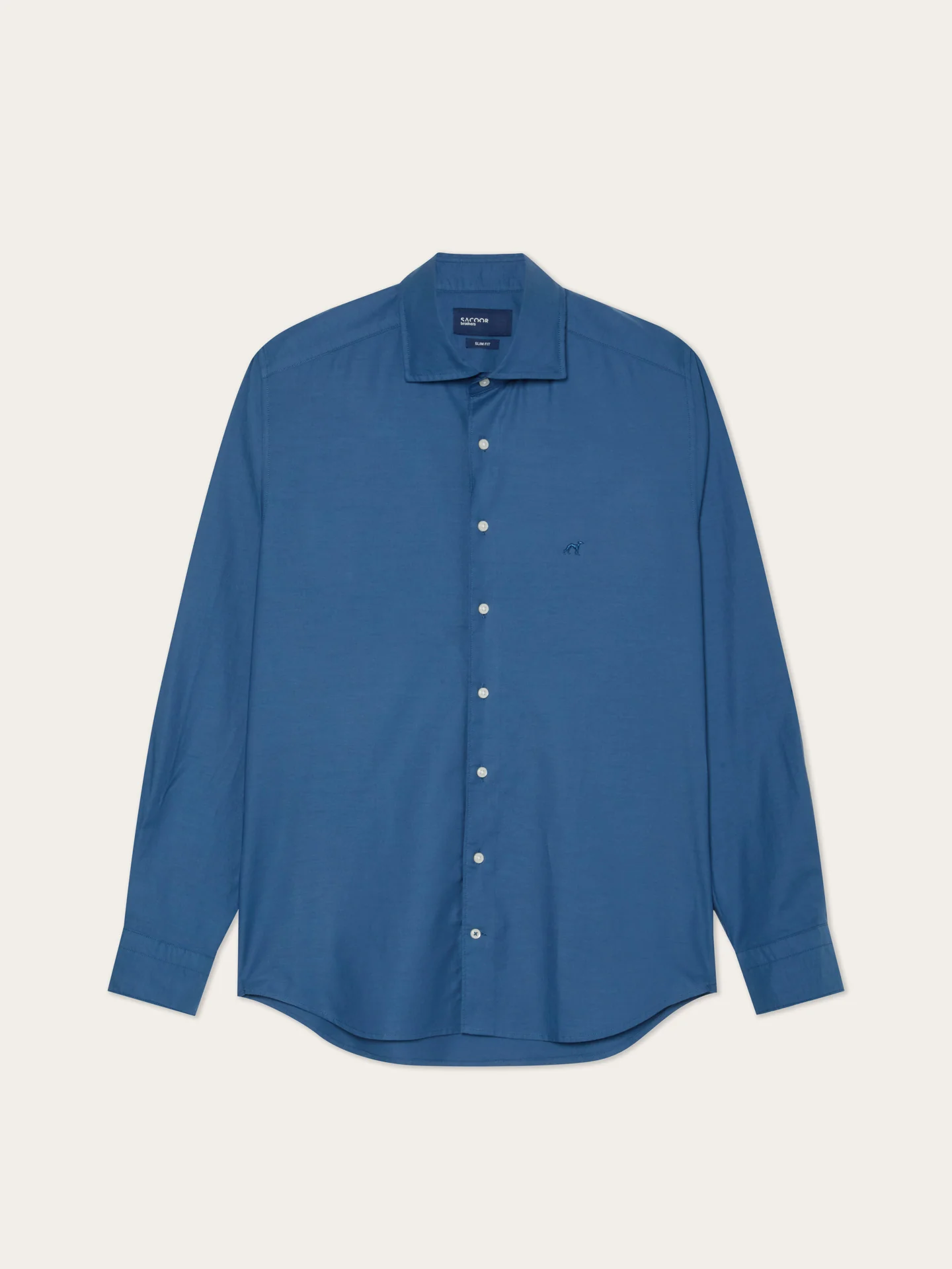 Camisa Slim fit em Denim Leve com Colarinho Newport - Image 8