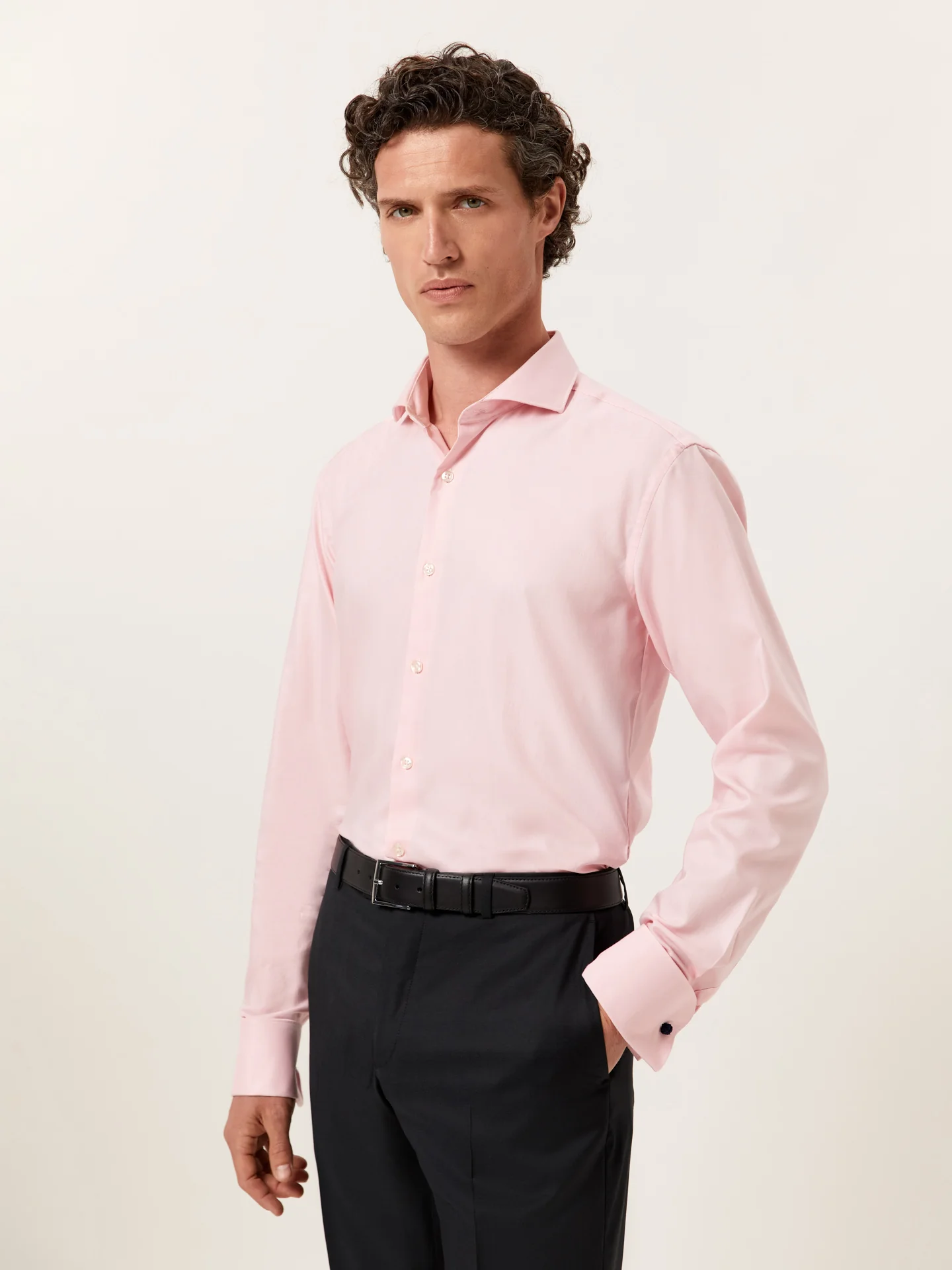 Camisa slim fit em oxford com colarinho Dublin e punhos duplos - Image 5
