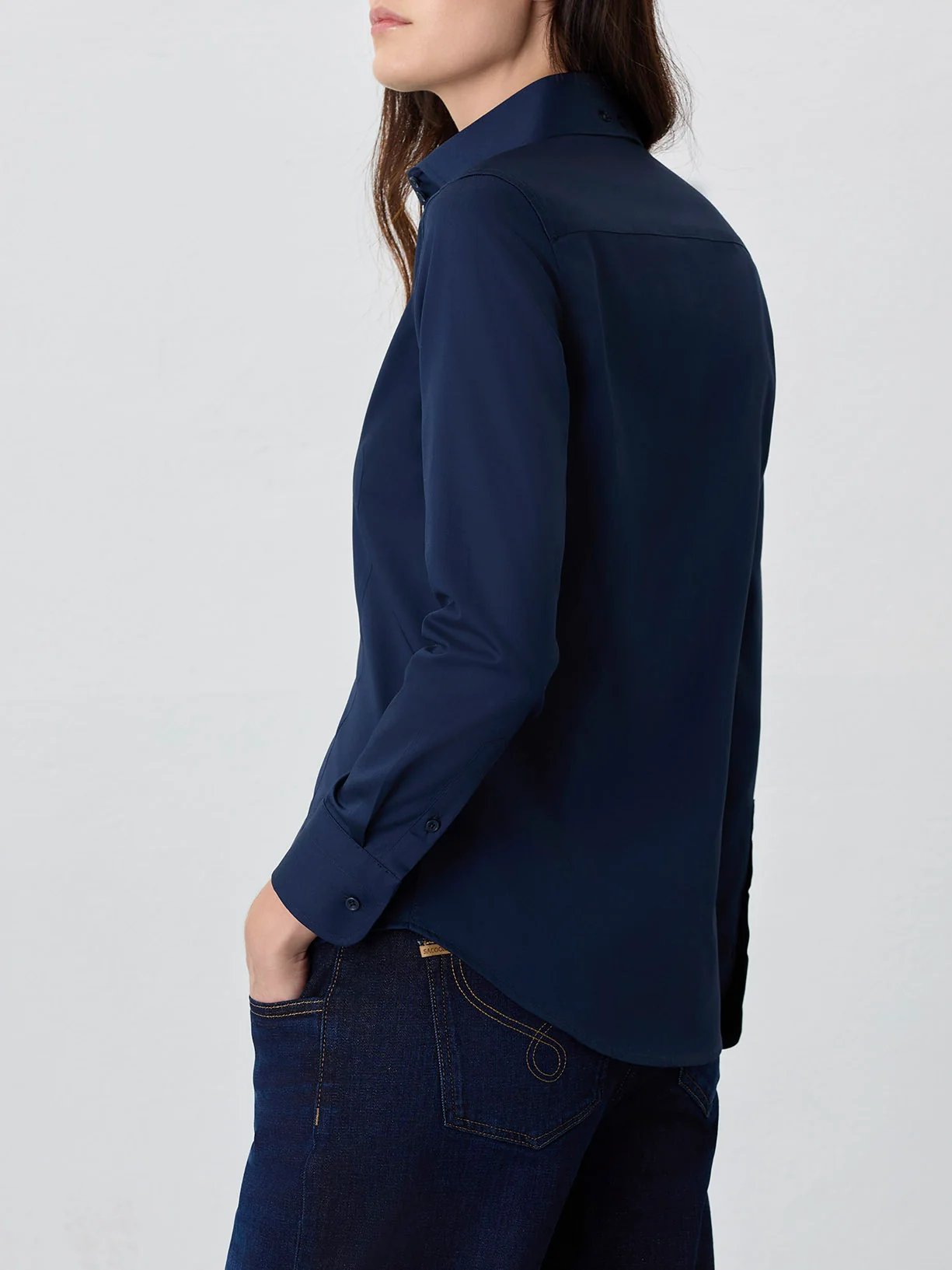 Camisa Slim Fit Em Popeline De Algodão Easy Care - Image 4