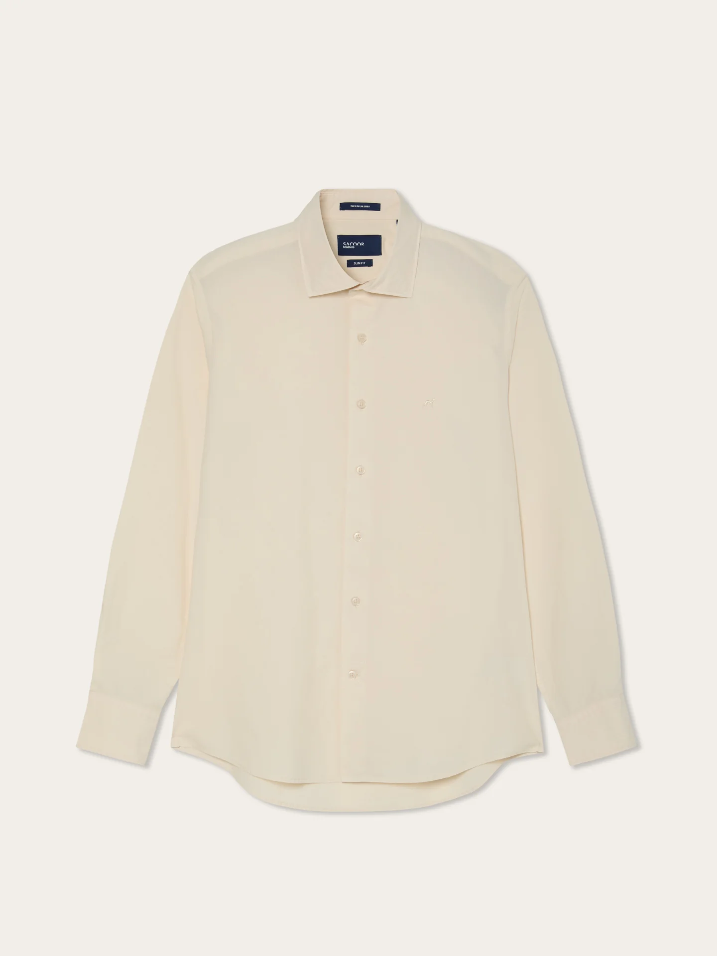 Camisa Slim Fit em Popeline Overdye com Colarinho Aberto - Image 16