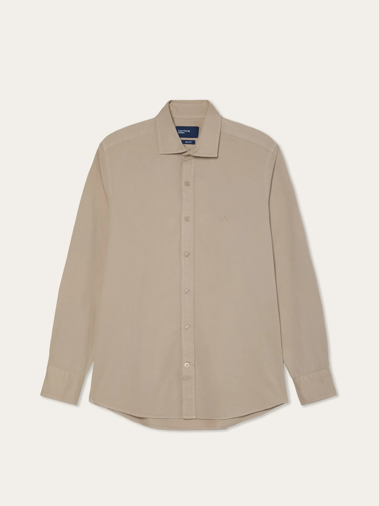 Camisa Slim Fit em Sarja de Algodão Macio Garment Dye - Image 20