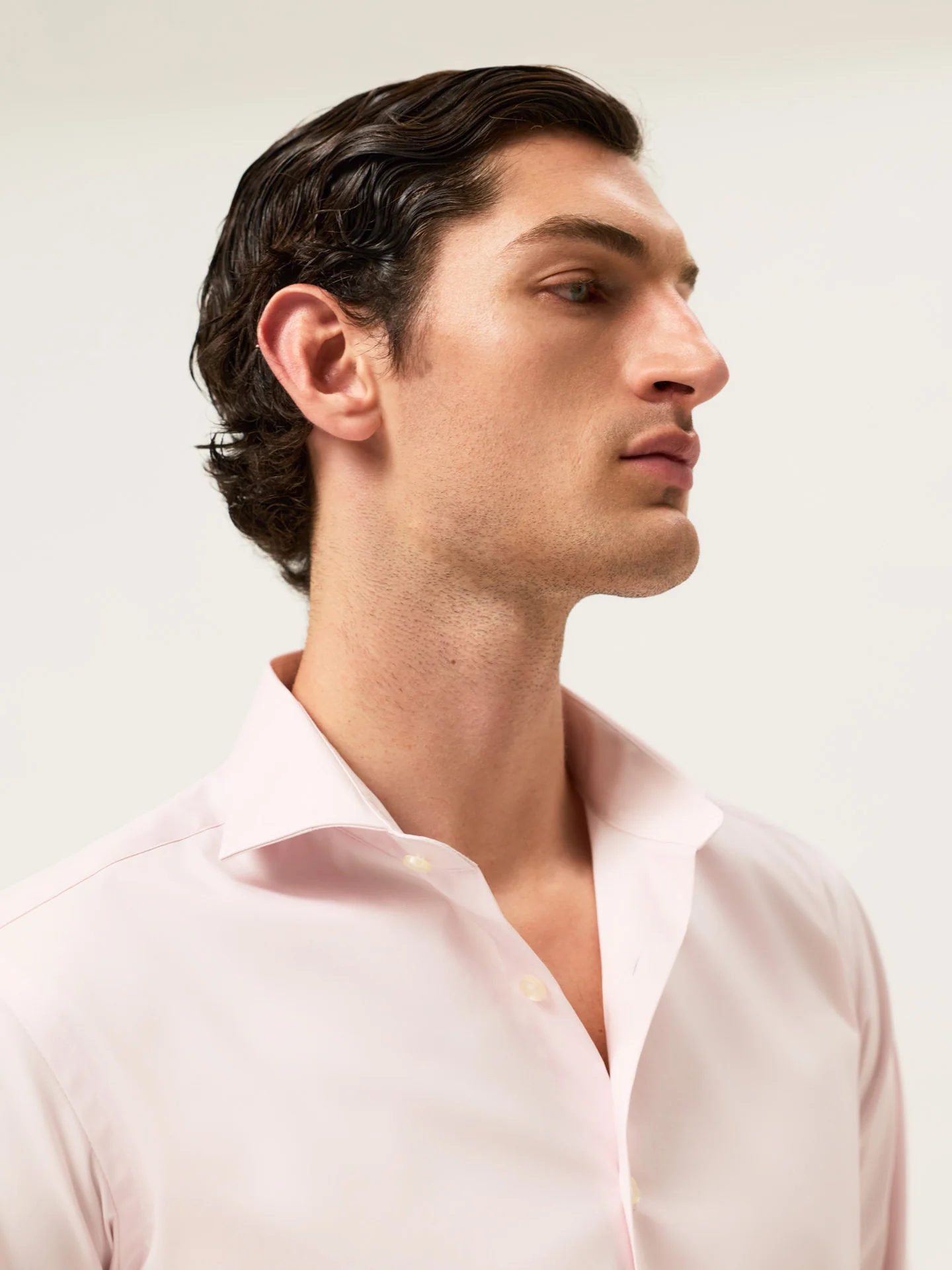 Camisa Travel Slim Fit em Algodão com Elasticidade com Colarinho Dublin - Image 14