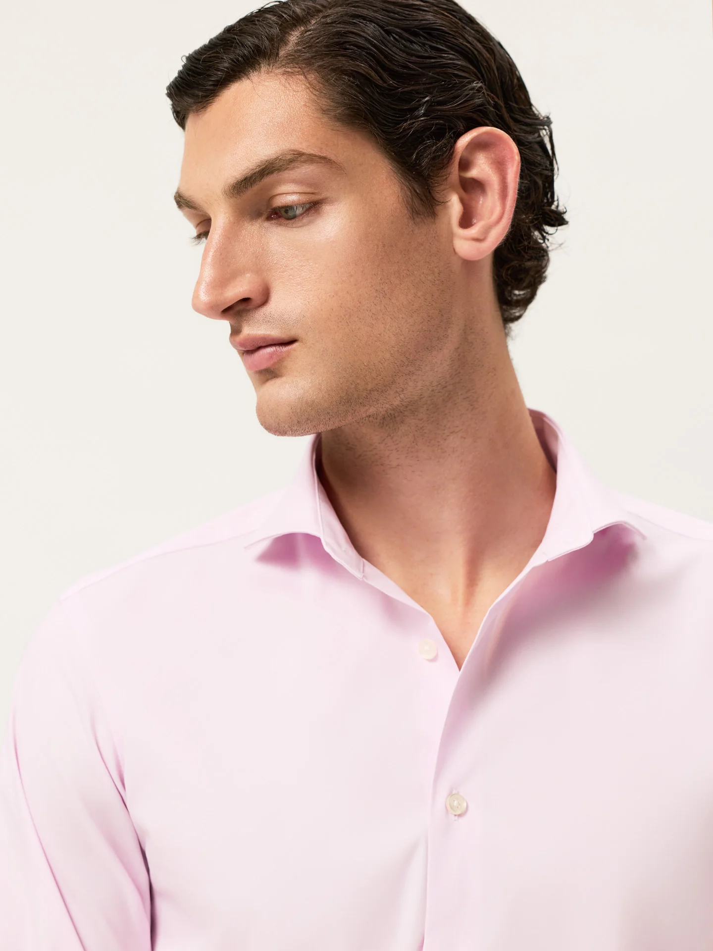 Camisa Travel Slim Fit em Algodão com Elasticidade com Colarinho Dublin - Image 18