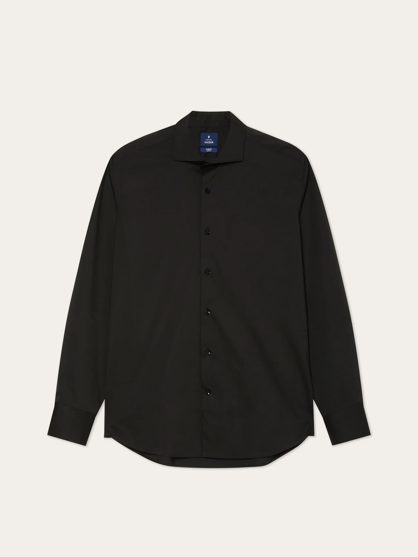 Camisa Travel Slim Fit em Algodão com Elasticidade com Colarinho Dublin - Image 5