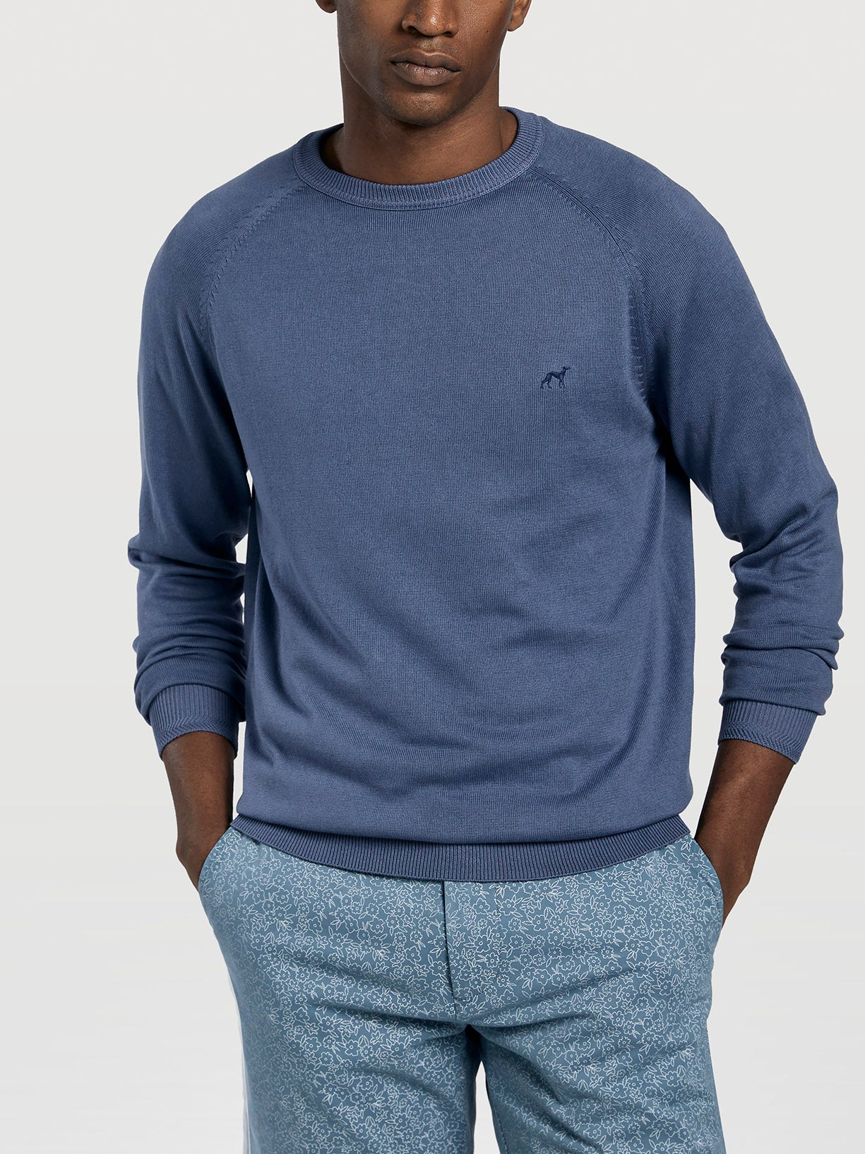 Camisola decote redondo Garment dye - Image 3