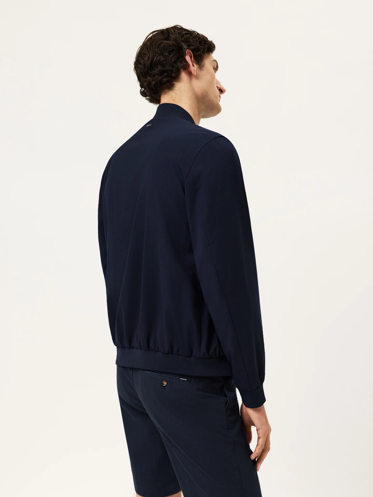 Casaco Bomber em Lã com Gola em Malha - Image 7