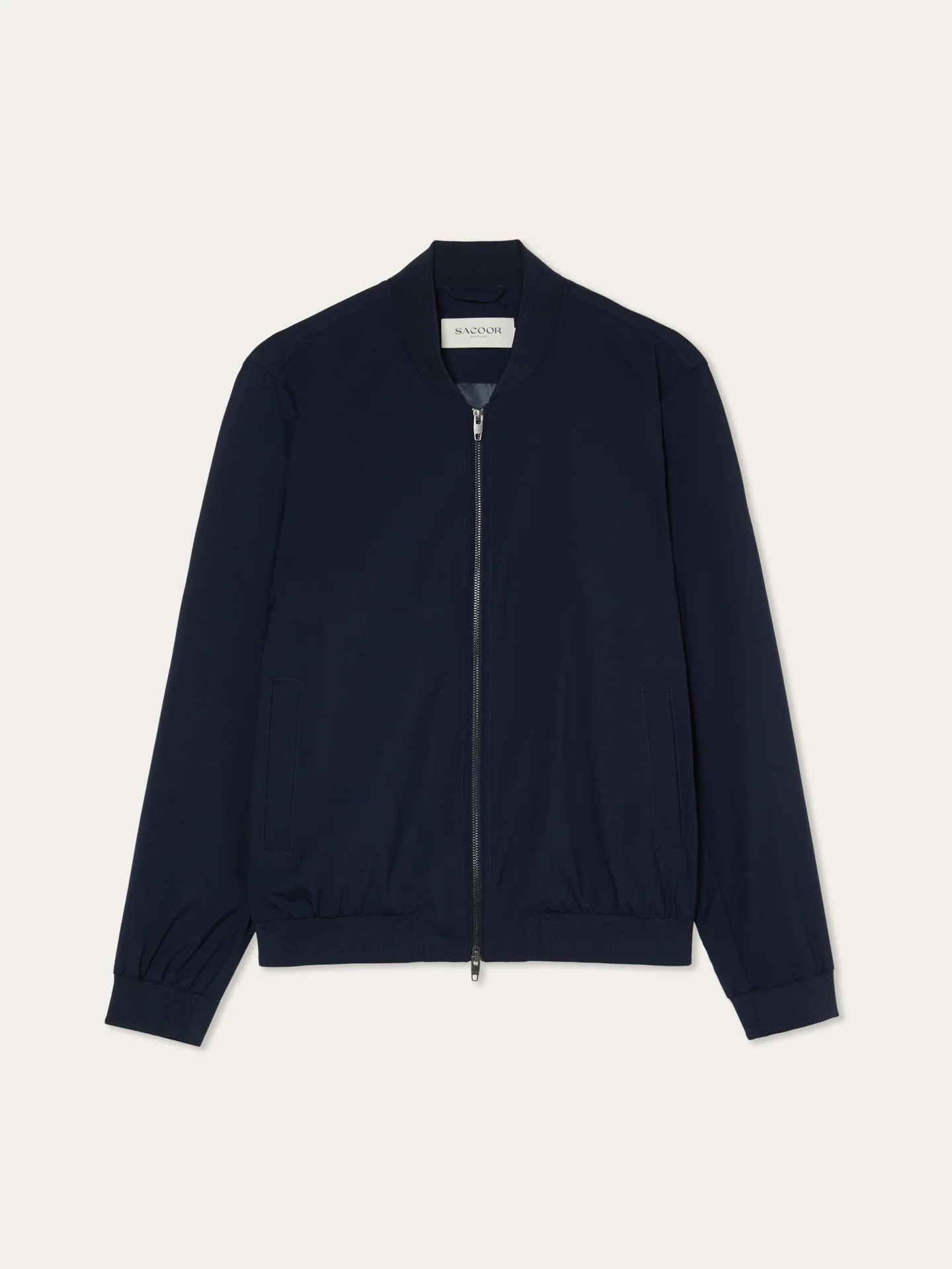 Casaco Bomber em Lã com Gola em Malha - Image 9