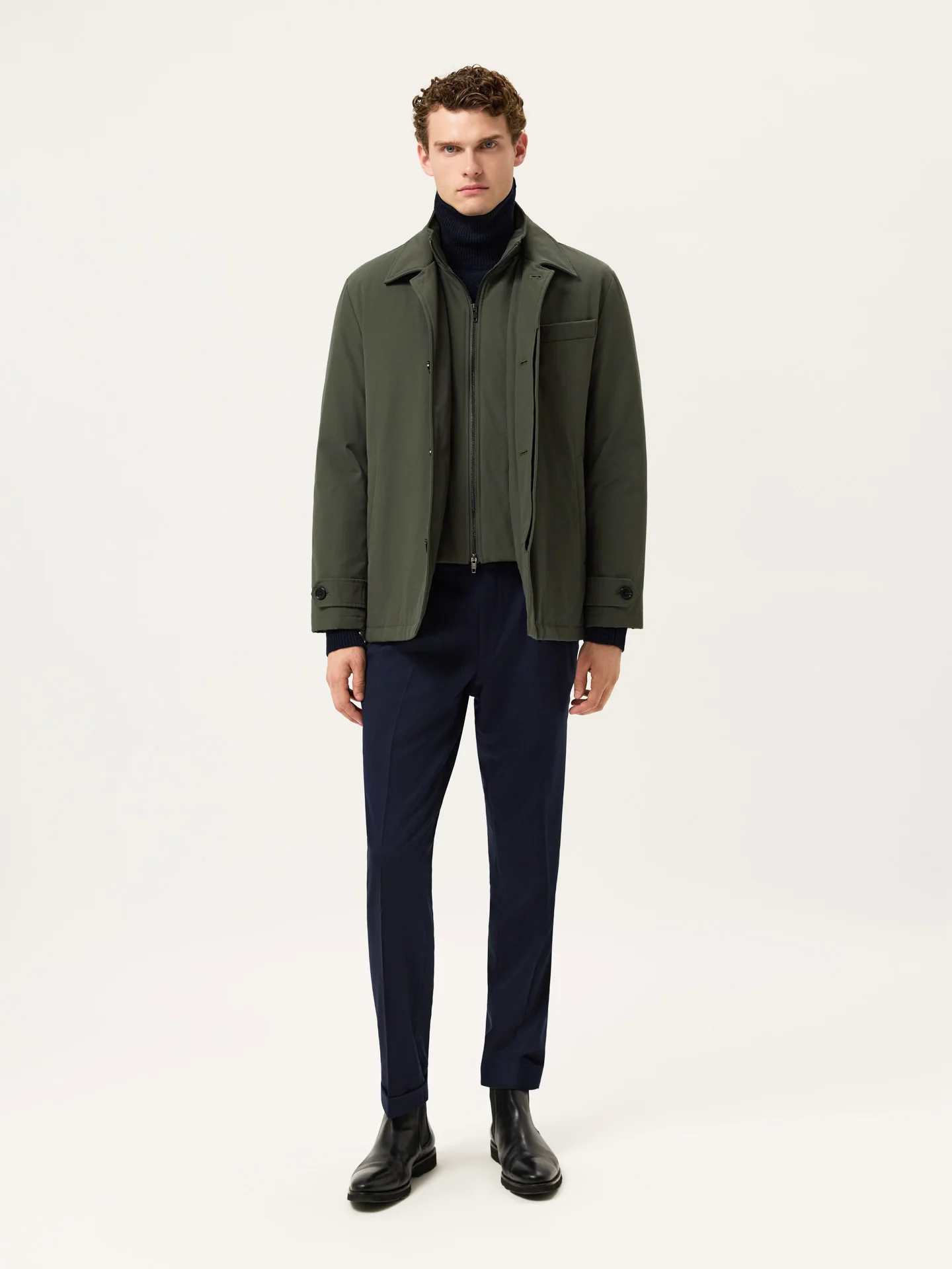 Casaco com Capuz em Algodão e Nylon - Image 10