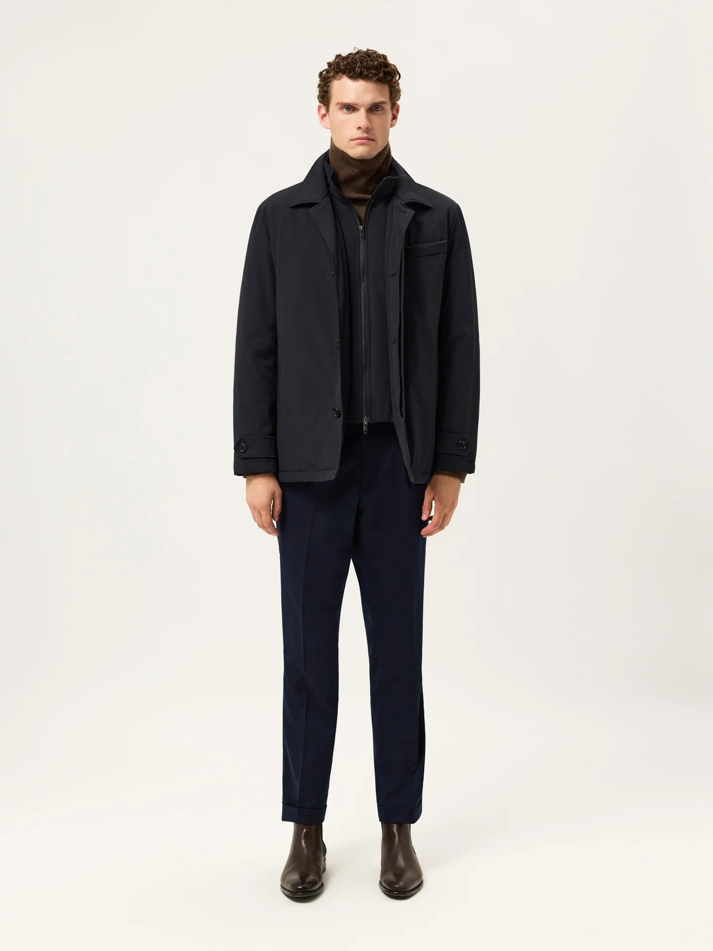 Casaco com Capuz em Algodão e Nylon - Image 5