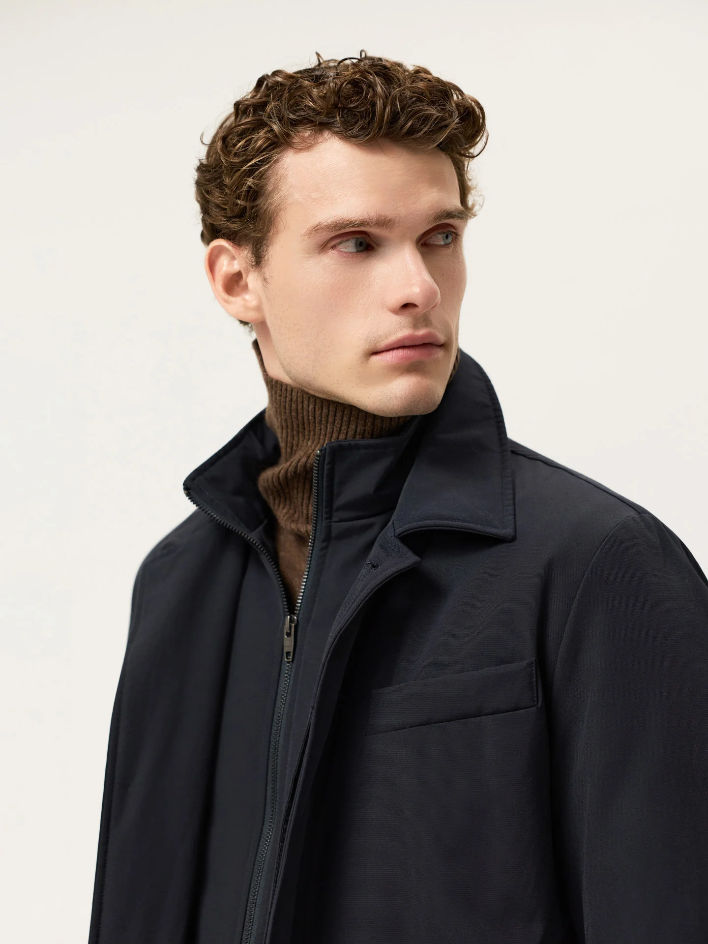 Casaco com Capuz em Algodão e Nylon - Image 6