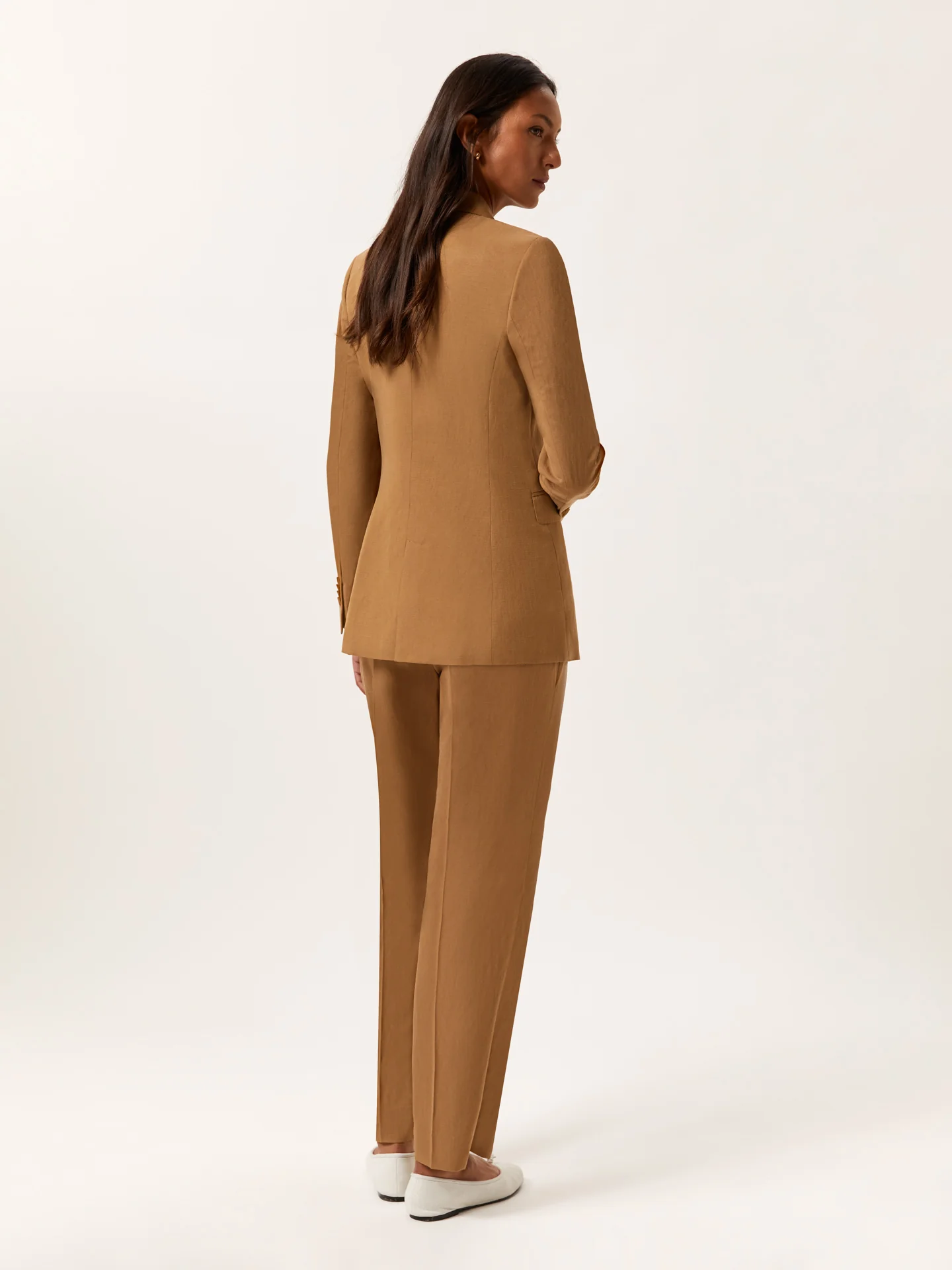 Fato de trespasse em mistura de Linho Lyocell e Algodão - Image 4