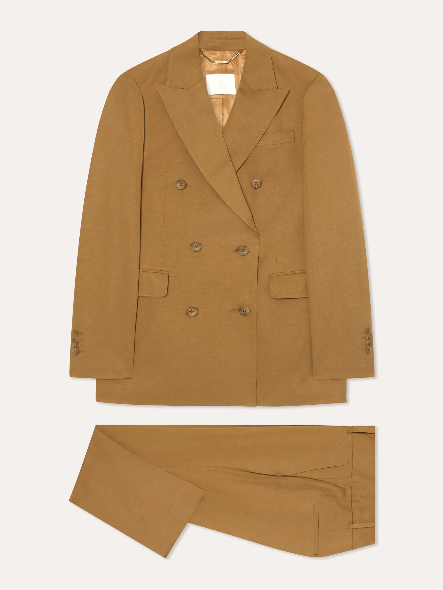 Fato de trespasse em mistura de Linho Lyocell e Algodão - Image 5