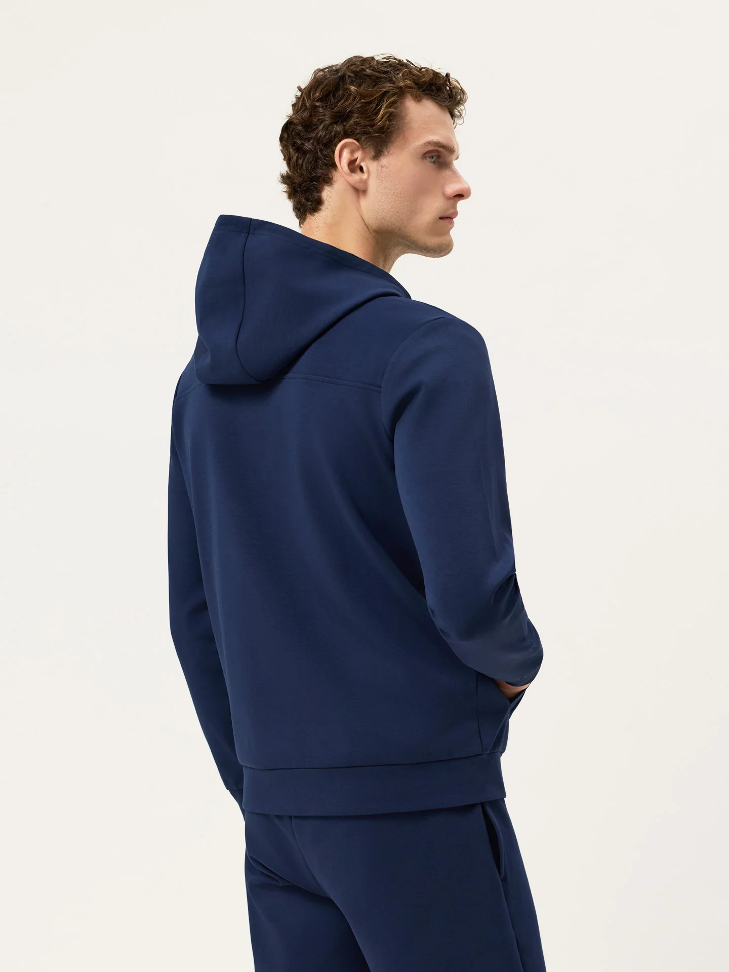 Hoodie com Fecho em Felpa de Algodão com Logo Estampado no Peito - Image 4