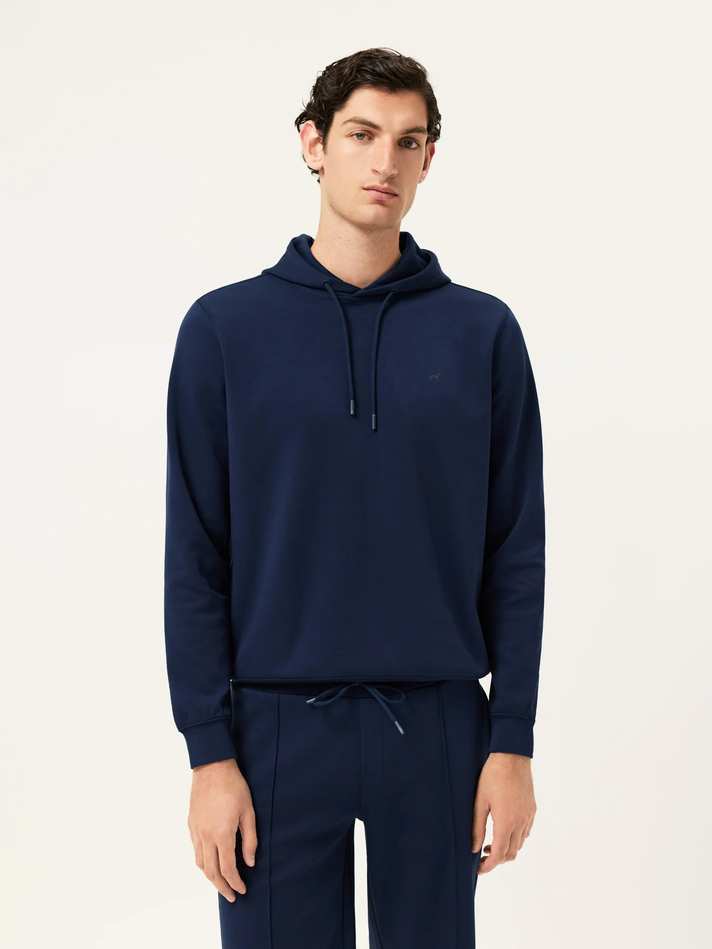 Hoodie em Felpa de Algodão com Logo Estampado no Peito - Image 3