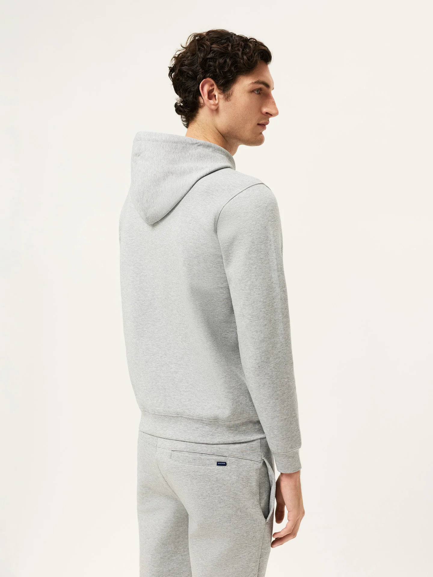 Hoodie em Felpa de Algodão com Logo Estampado no Peito - Image 8