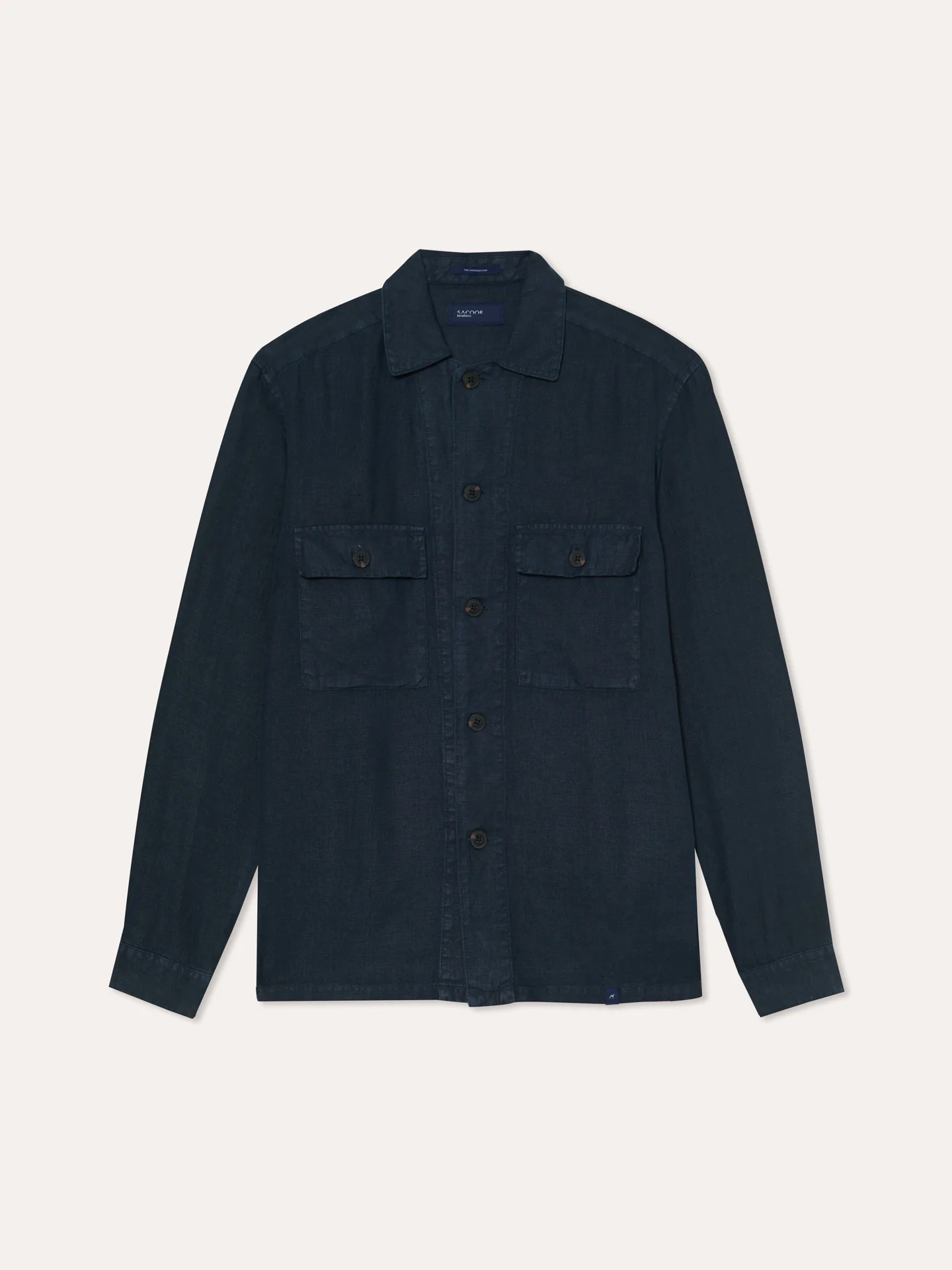 Overshirt relaxed fit de puro linho - Image 5