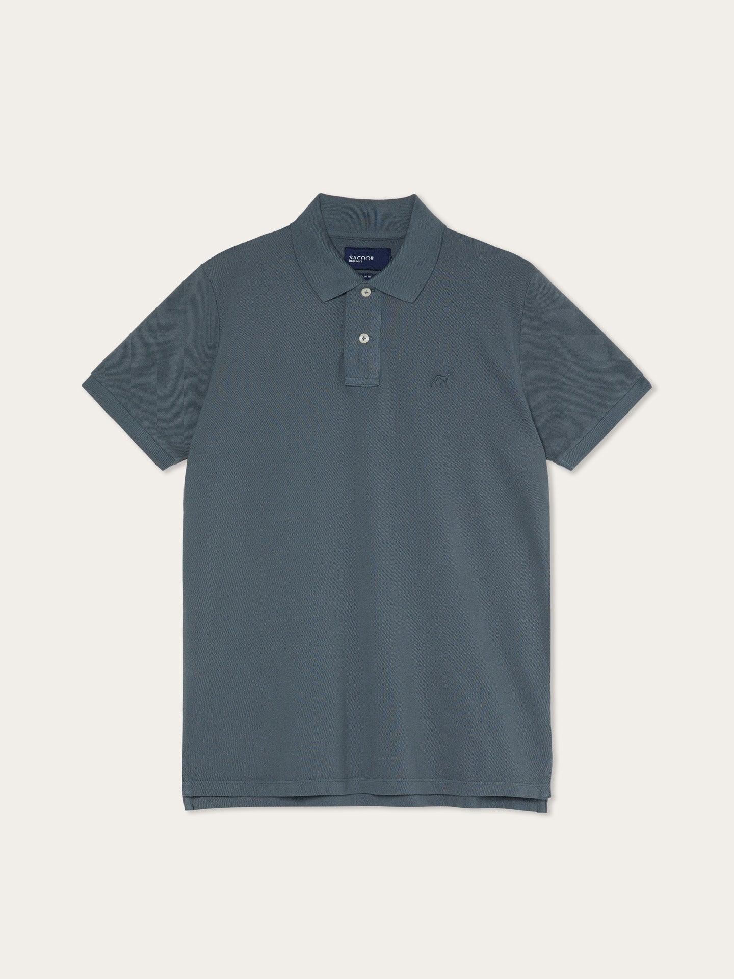 Polo slim fit em piqué da edição garment dye - Image 16