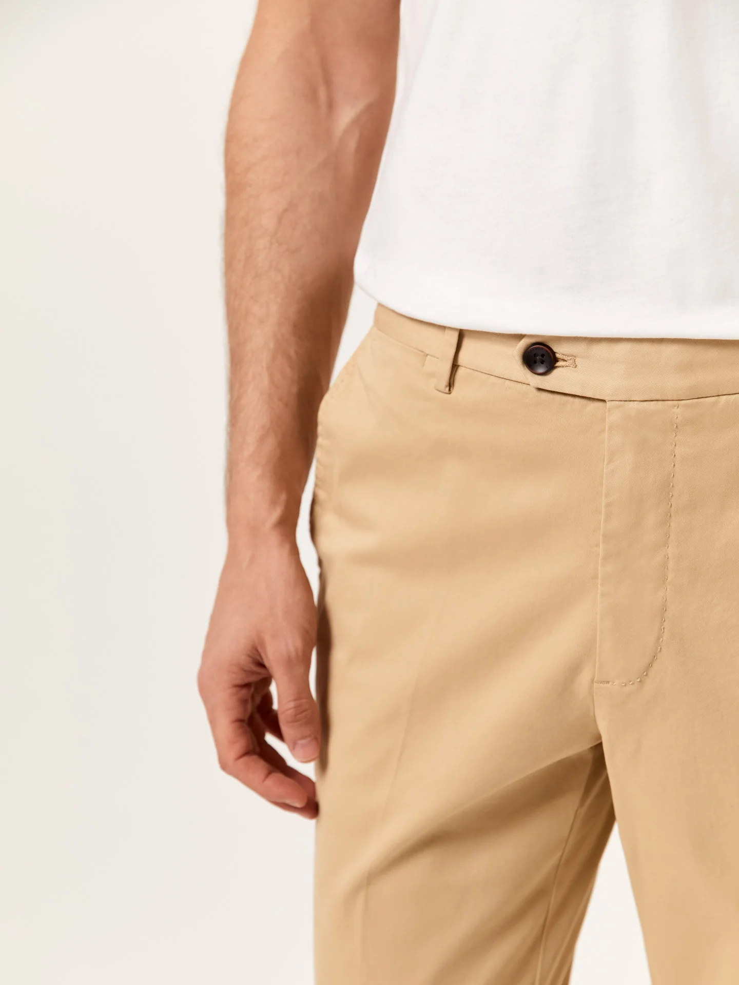 Regular Fit Calças Casuais em Algodão Comfort - Image 3