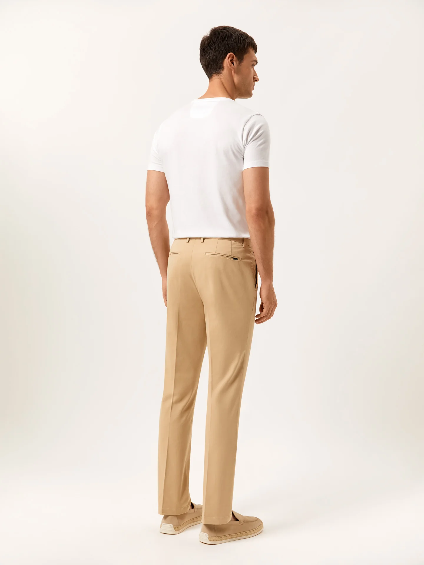 Regular Fit Calças Casuais em Algodão Comfort - Image 4
