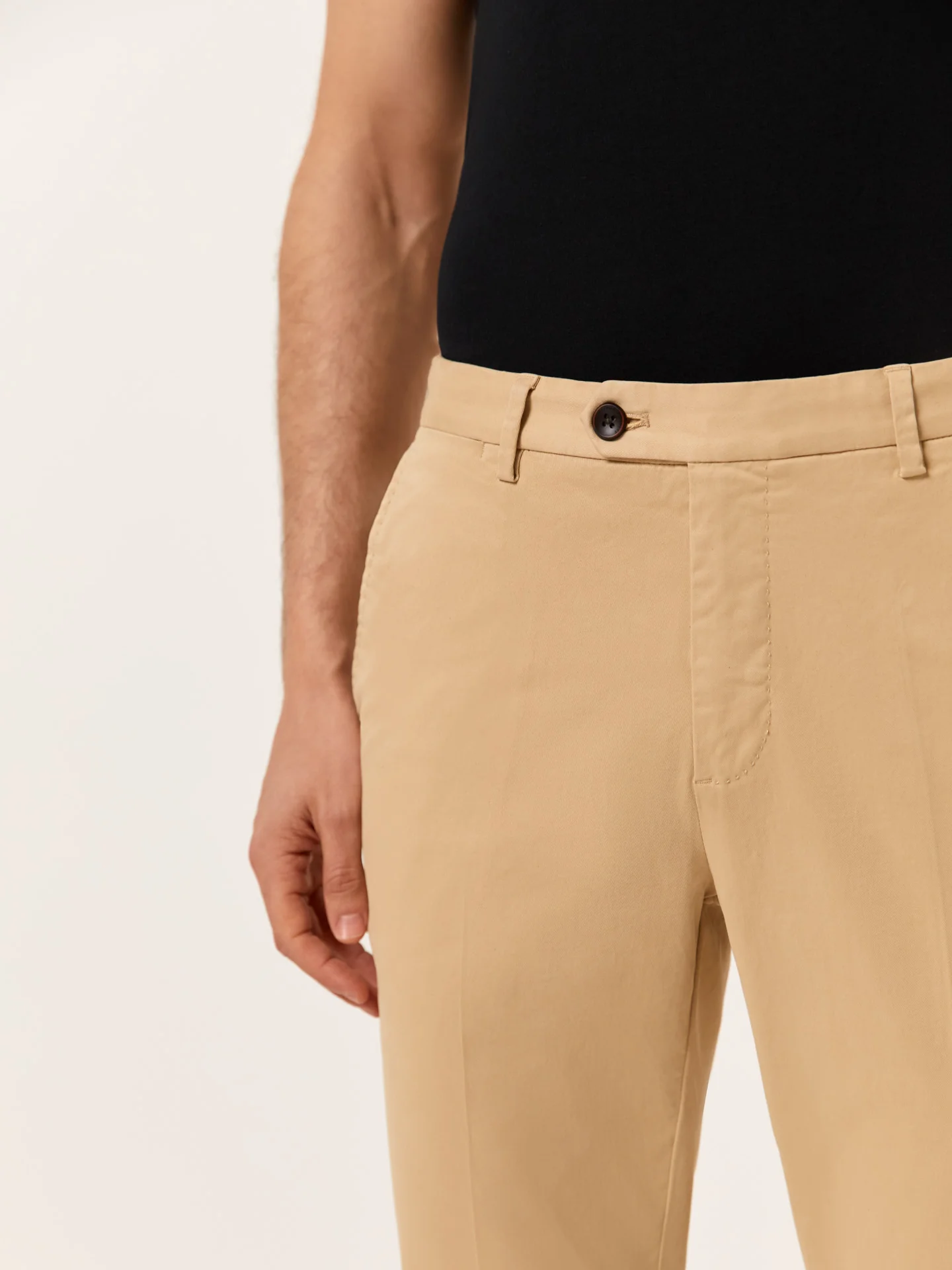 Slim Fit Calças Casuais em Algodão Comfort - Image 4