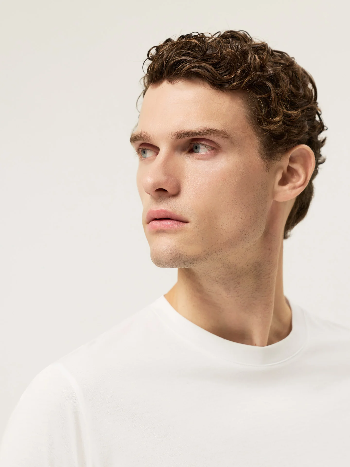 T-shirt de Algodão Líquido com Etiqueta Flag - Image 10