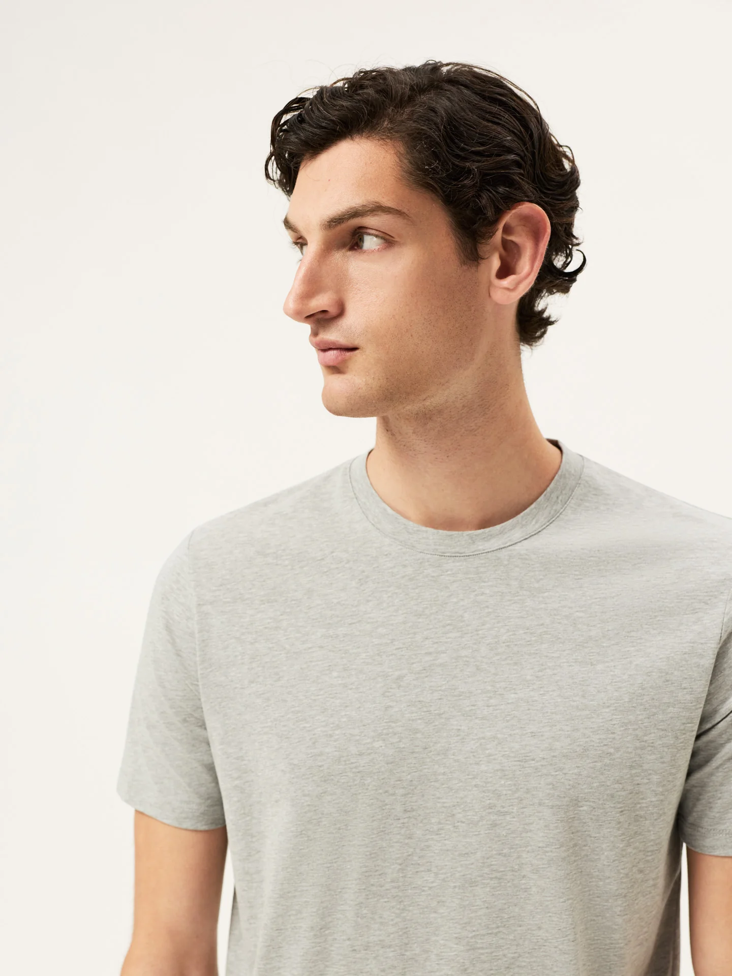 T-shirt de Algodão Líquido com Etiqueta Flag - Image 5