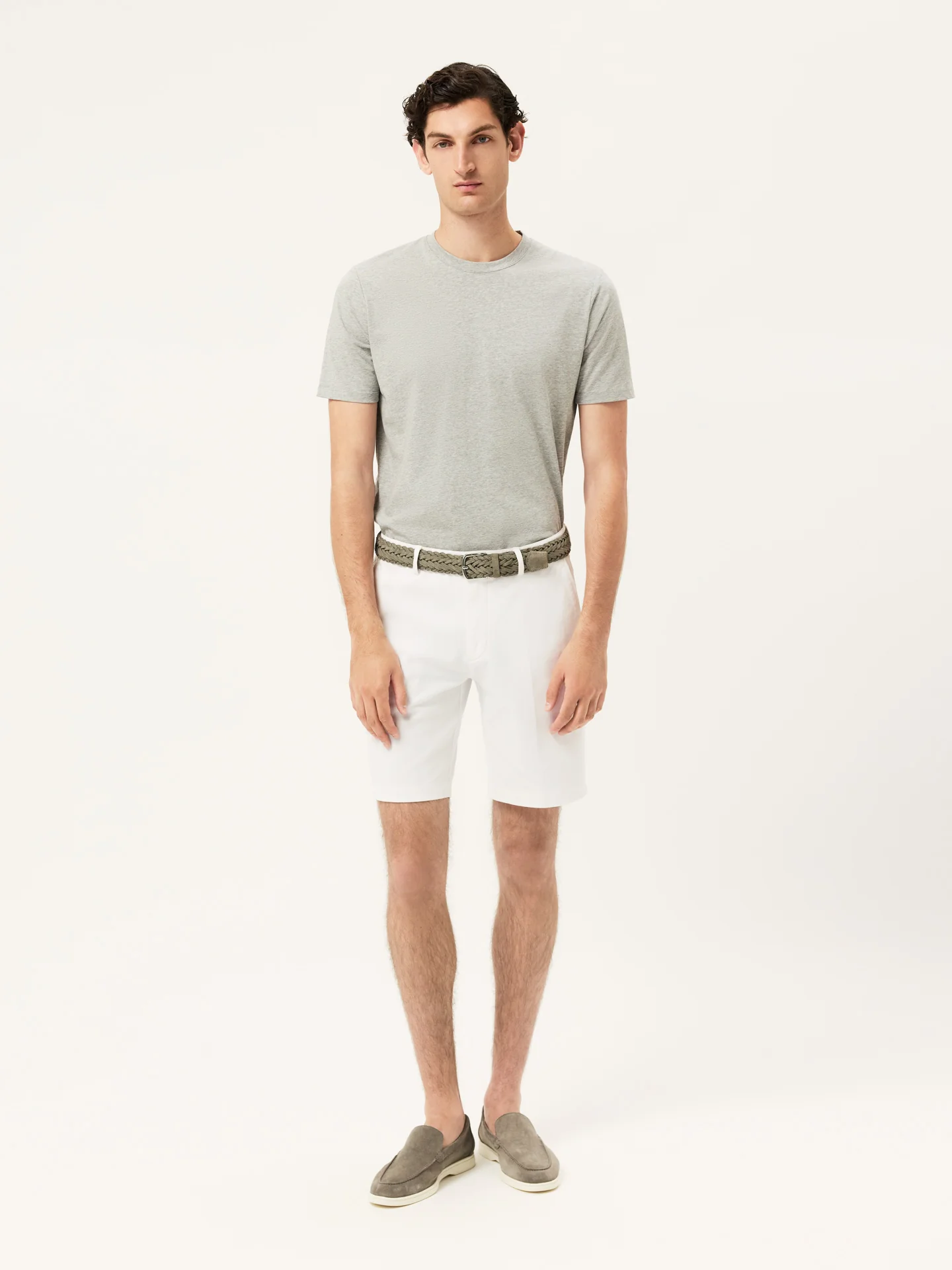 T-shirt de Algodão Líquido com Etiqueta Flag - Image 6