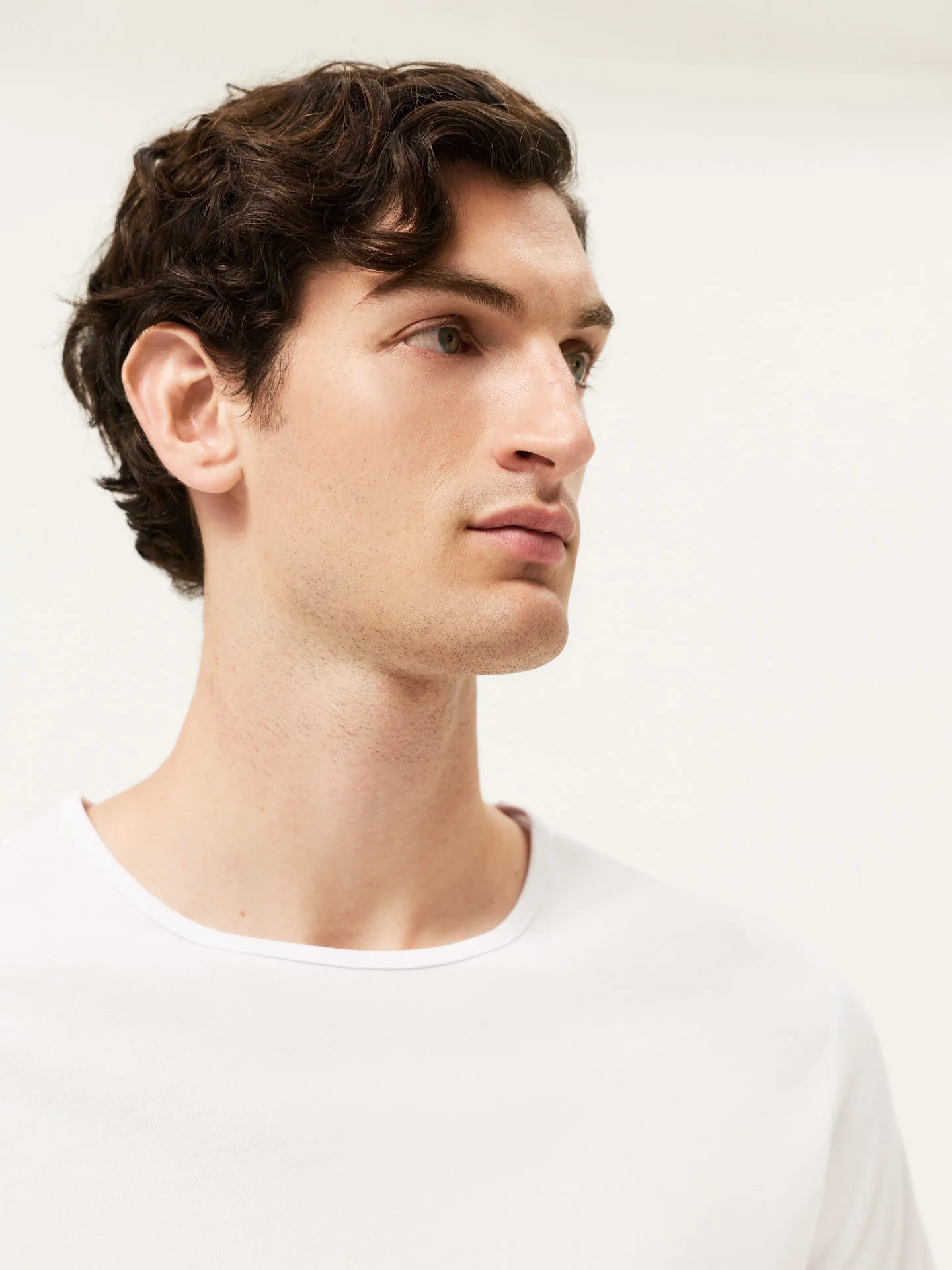 T-shirt em Algodão Lyocell Mercerizado com Logo na Manga - Image 5