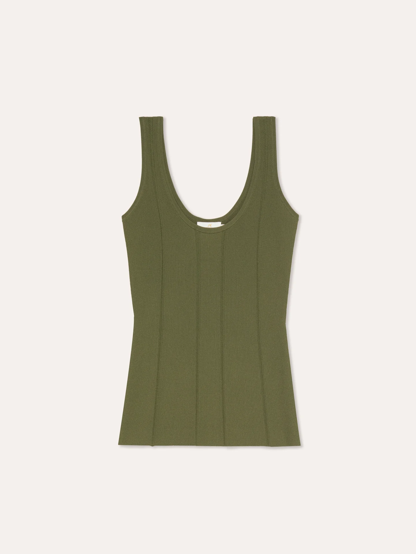 Tank Top com riscas de malha Ajour em Viscose e Nylon - Image 9