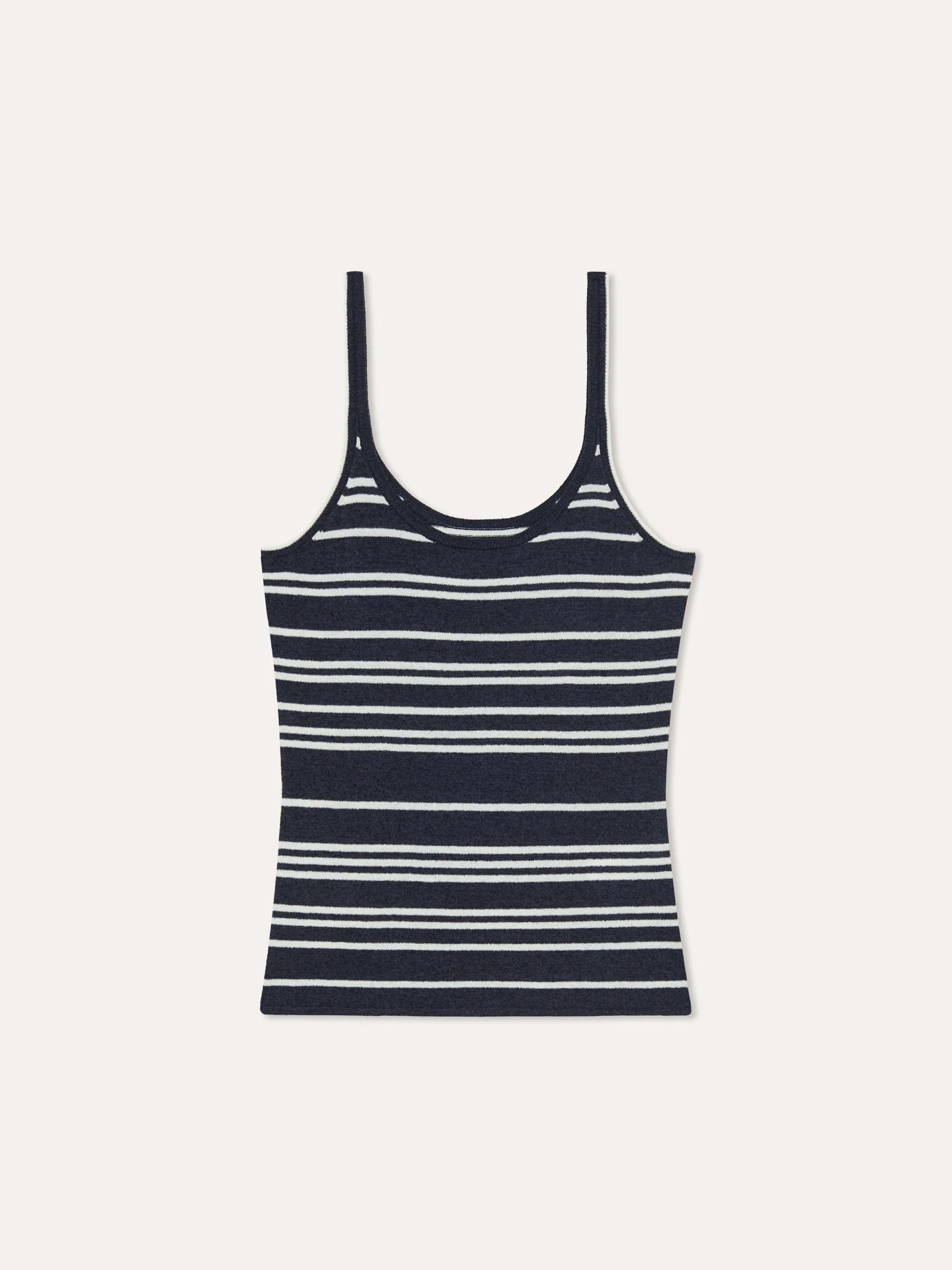 Tank Top com riscas em contraste em mistura de Algodão - Image 5
